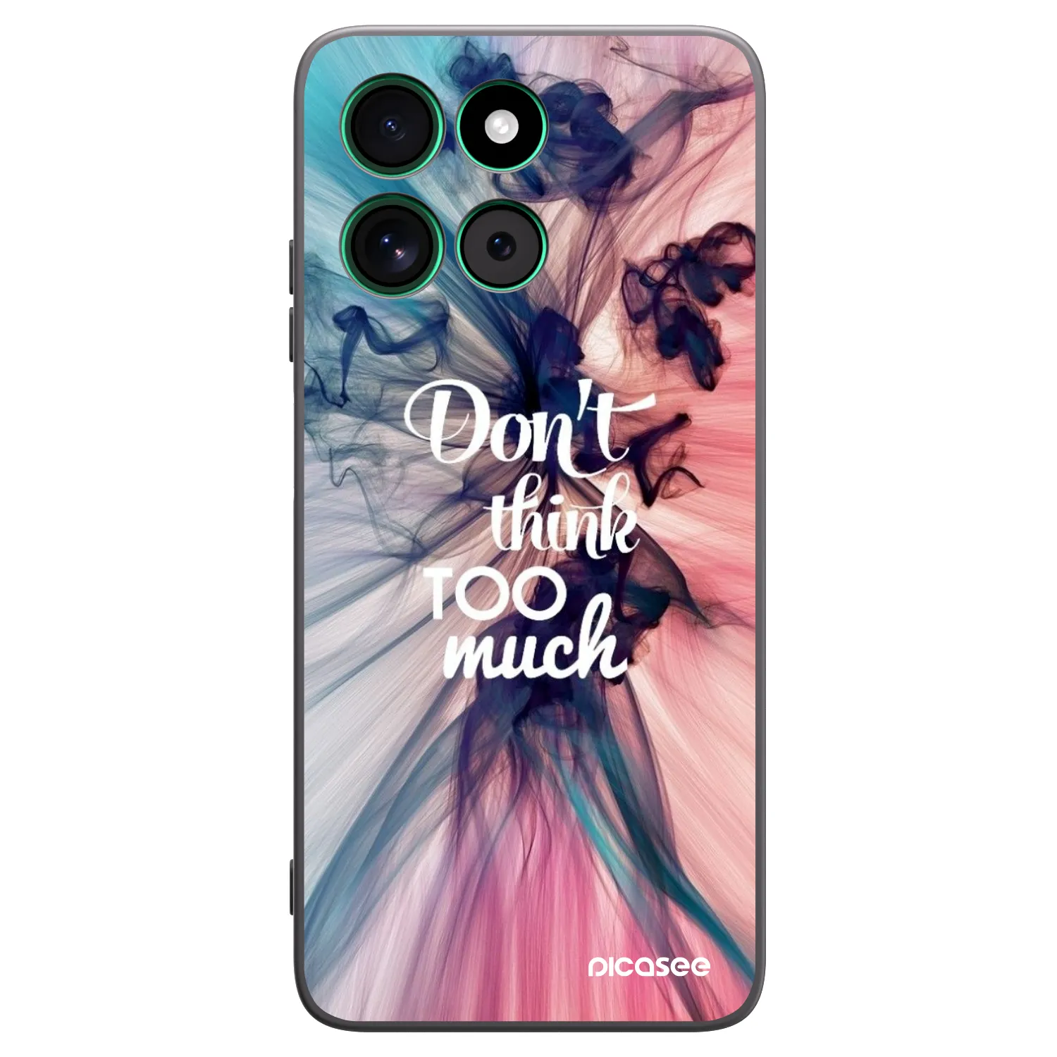 Picasee silikonski črni ovitek za Motorola Moto G57 Power - Don't think TOO much