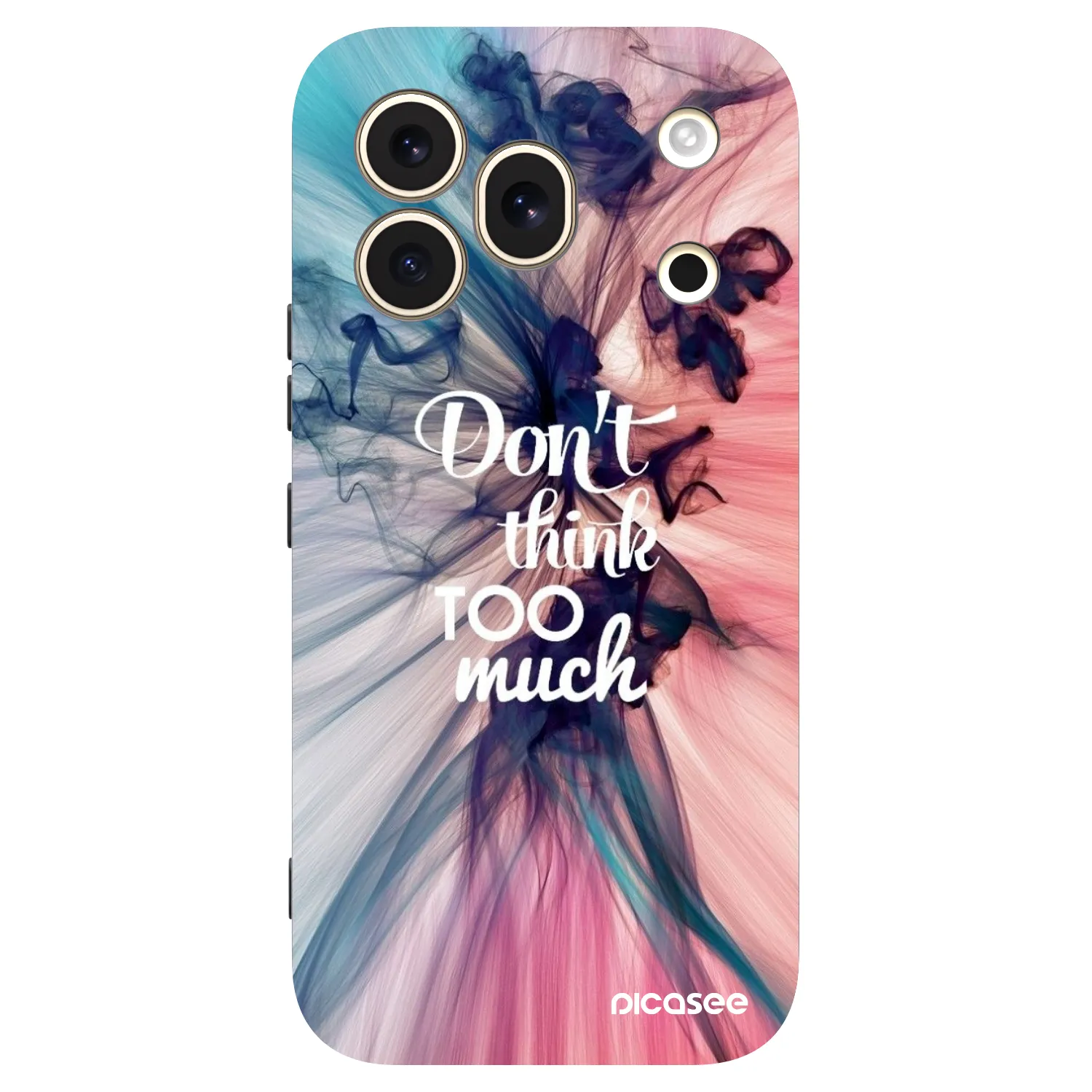 Picasee silikonski črni ovitek za Honor 600 Pro - Don't think TOO much