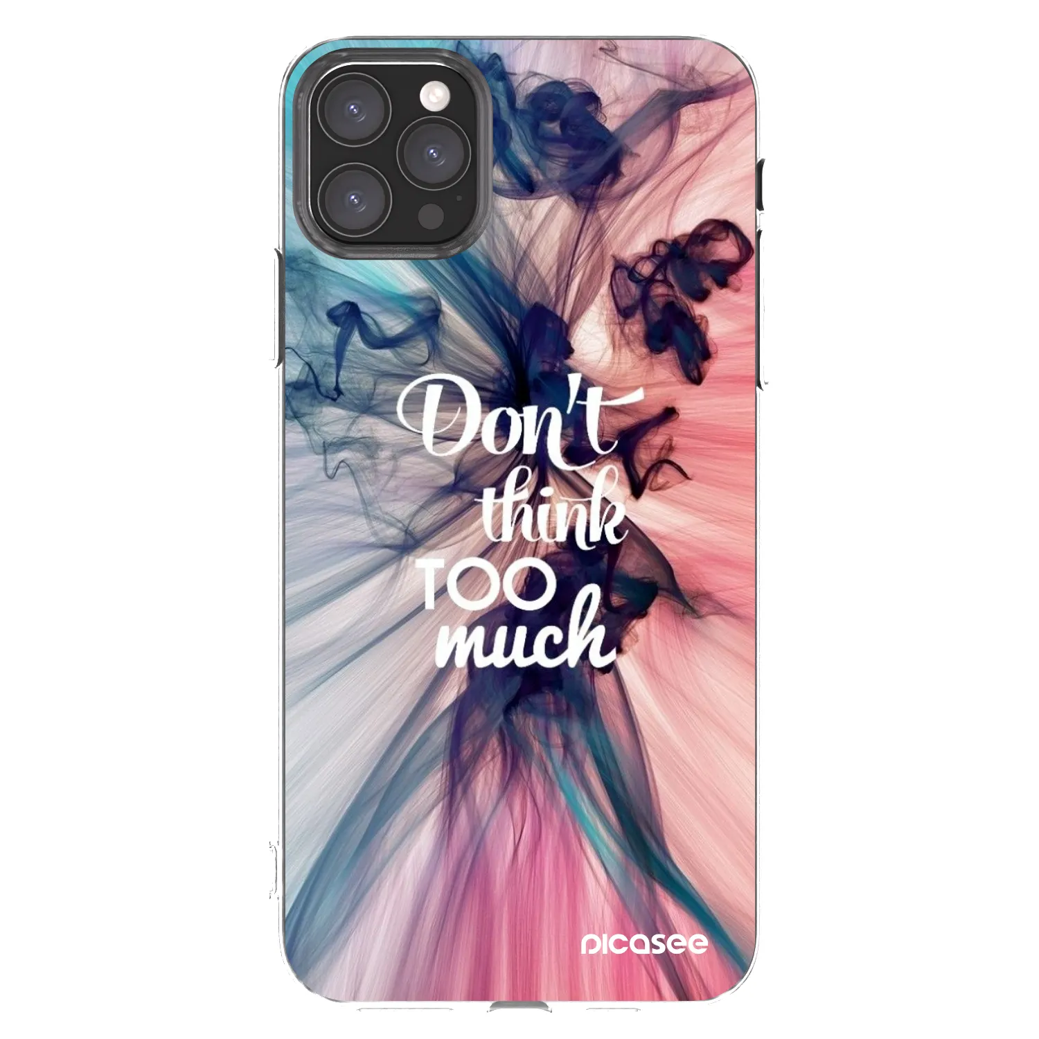 Picasee silikonski prozorni ovitek za Apple iPhone 11 Pro Max - Don't think TOO much
