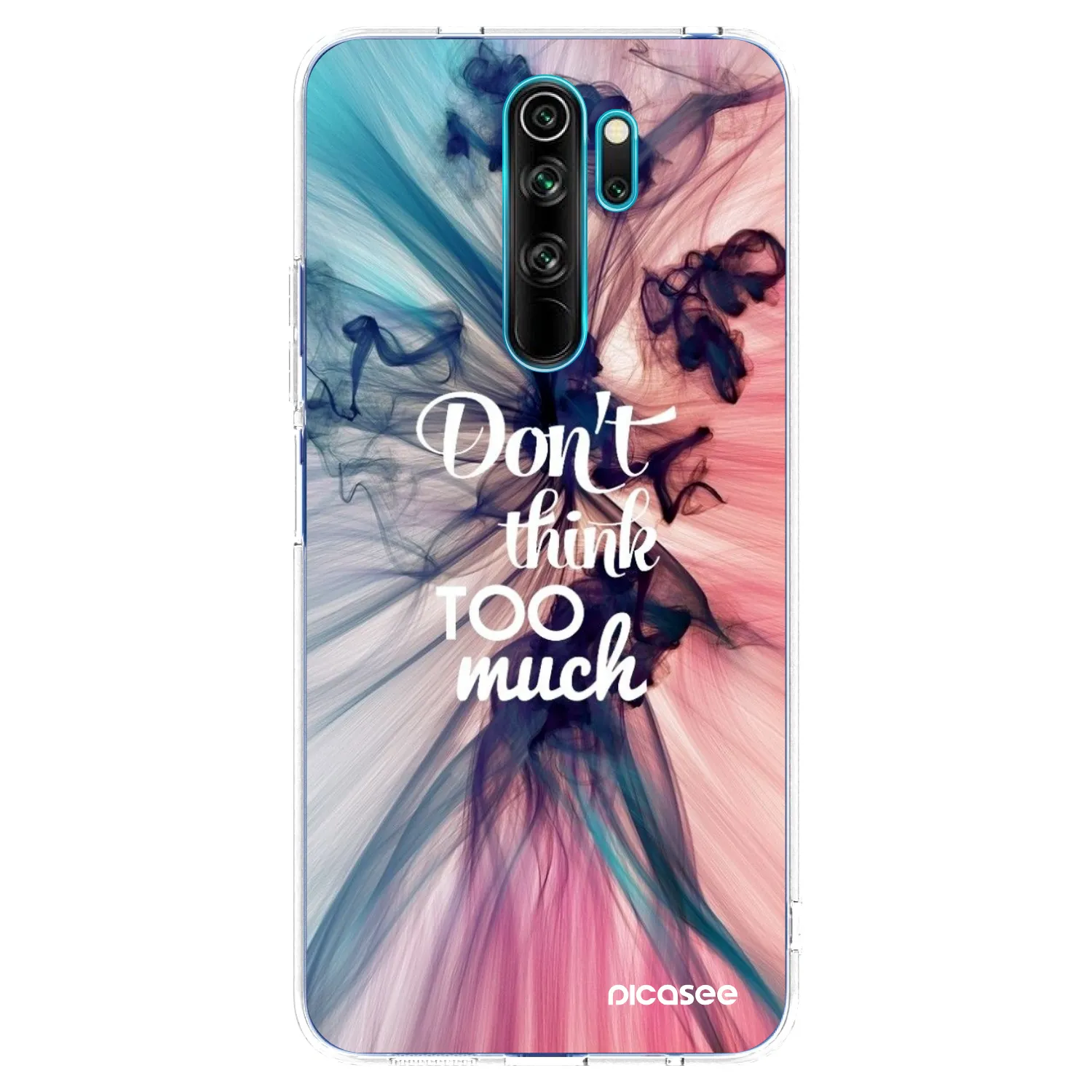 Picasee silikonski prozorni ovitek za Xiaomi Redmi Note 8 Pro - Don't think TOO much