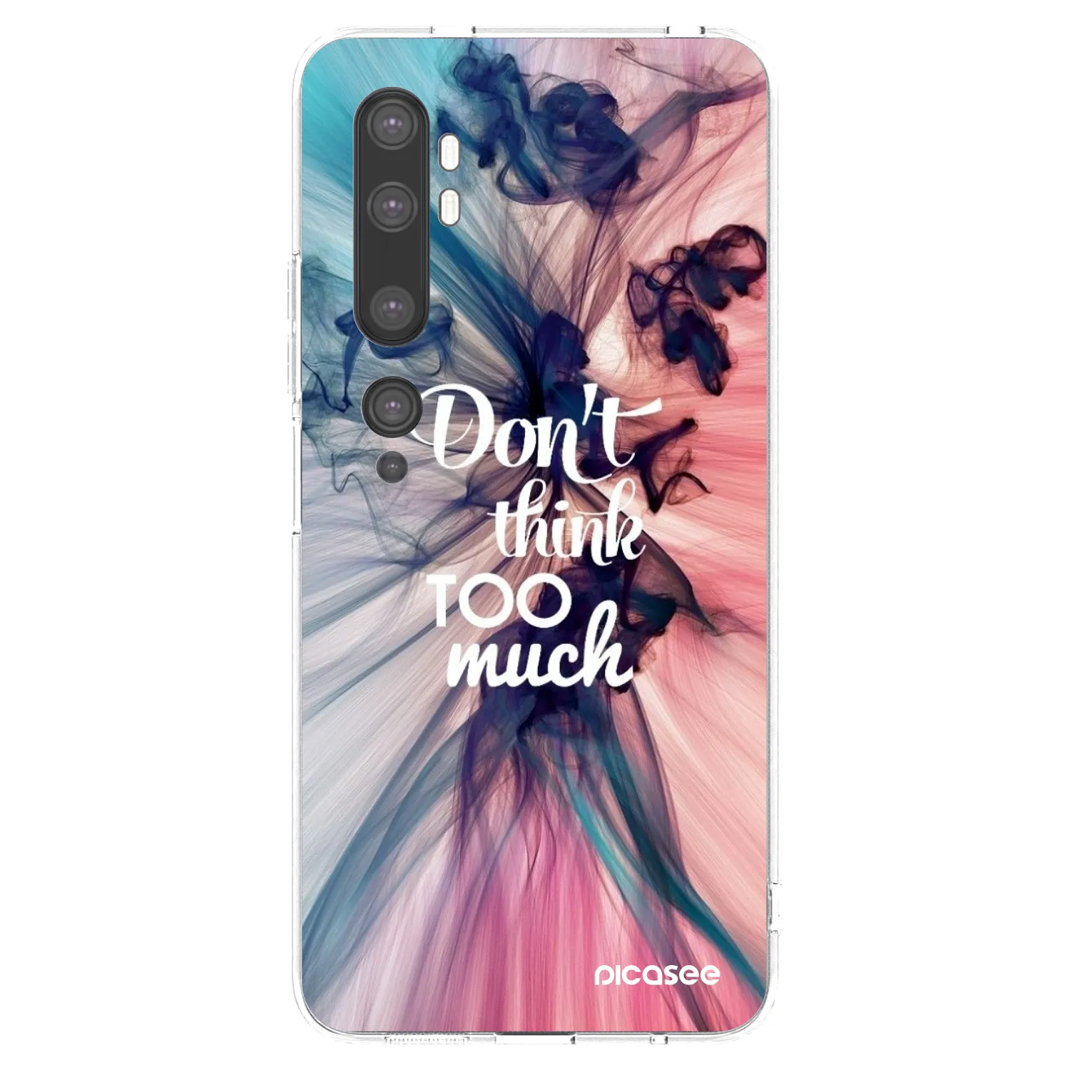 Picasee silikonski prozorni ovitek za Xiaomi Mi Note 10 (Pro) - Don't think TOO much