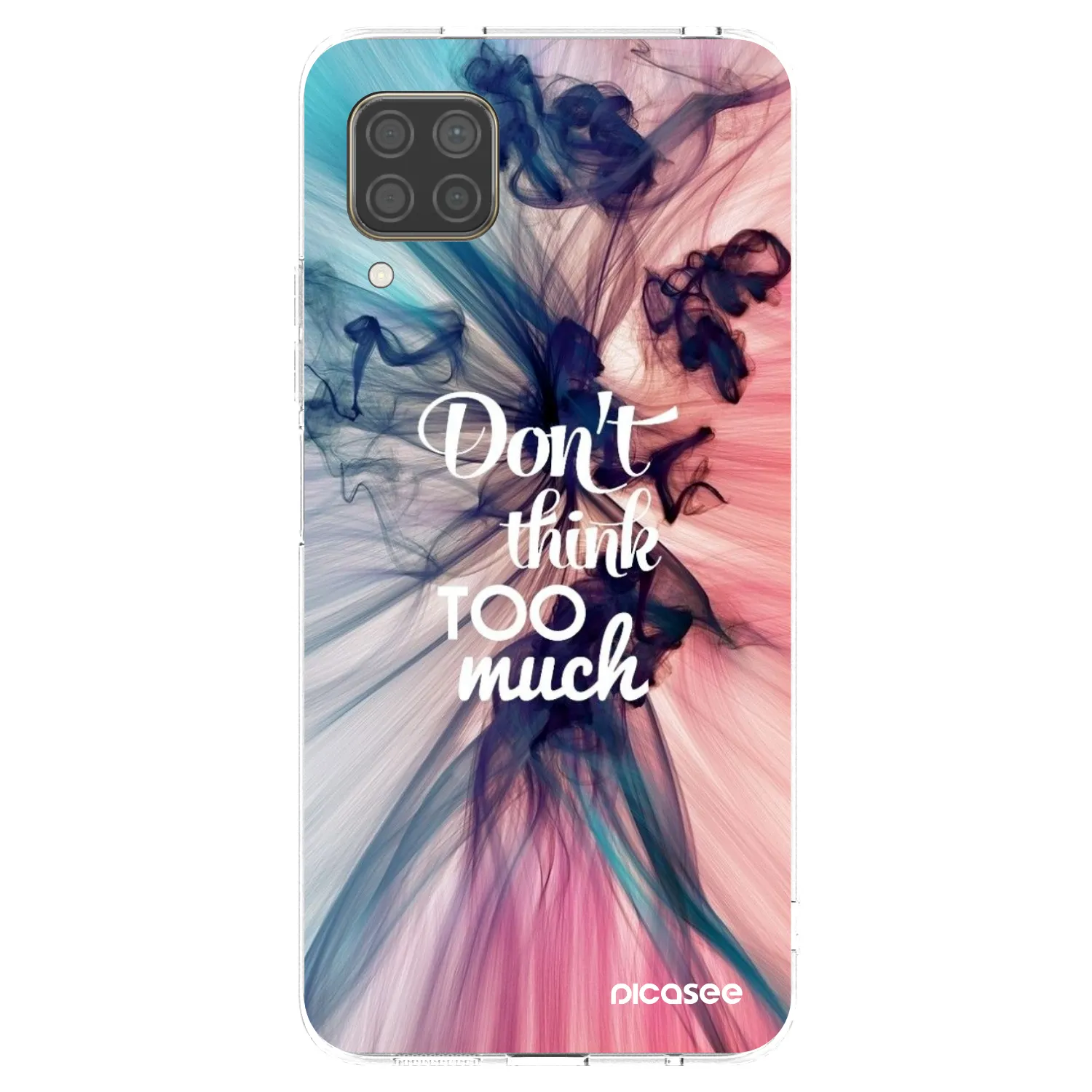 Picasee silikonski prozorni ovitek za Huawei P40 Lite - Don't think TOO much