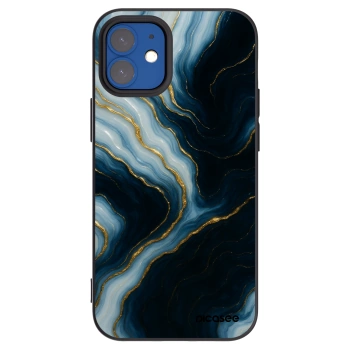 Picasee silikonski črni ovitek za Apple iPhone 12 mini - Luna