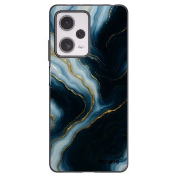 Picasee silikonski črni ovitek za Xiaomi Redmi Note 12 Pro+ 5G - Luna