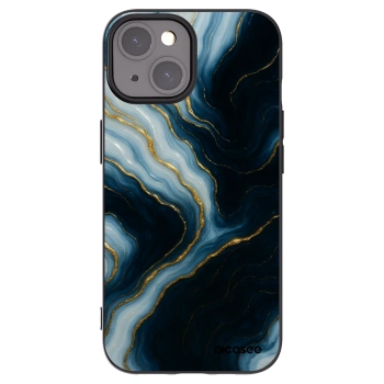 Picasee silikonski črni ovitek za Apple iPhone 15 - Luna