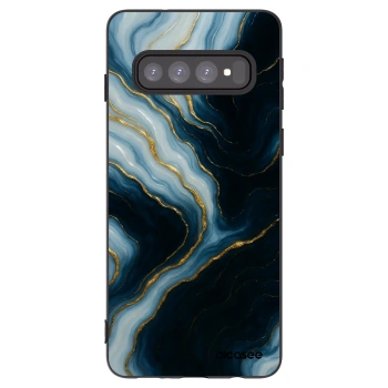 Picasee silikonski črni ovitek za Samsung Galaxy S10 G973 - Luna