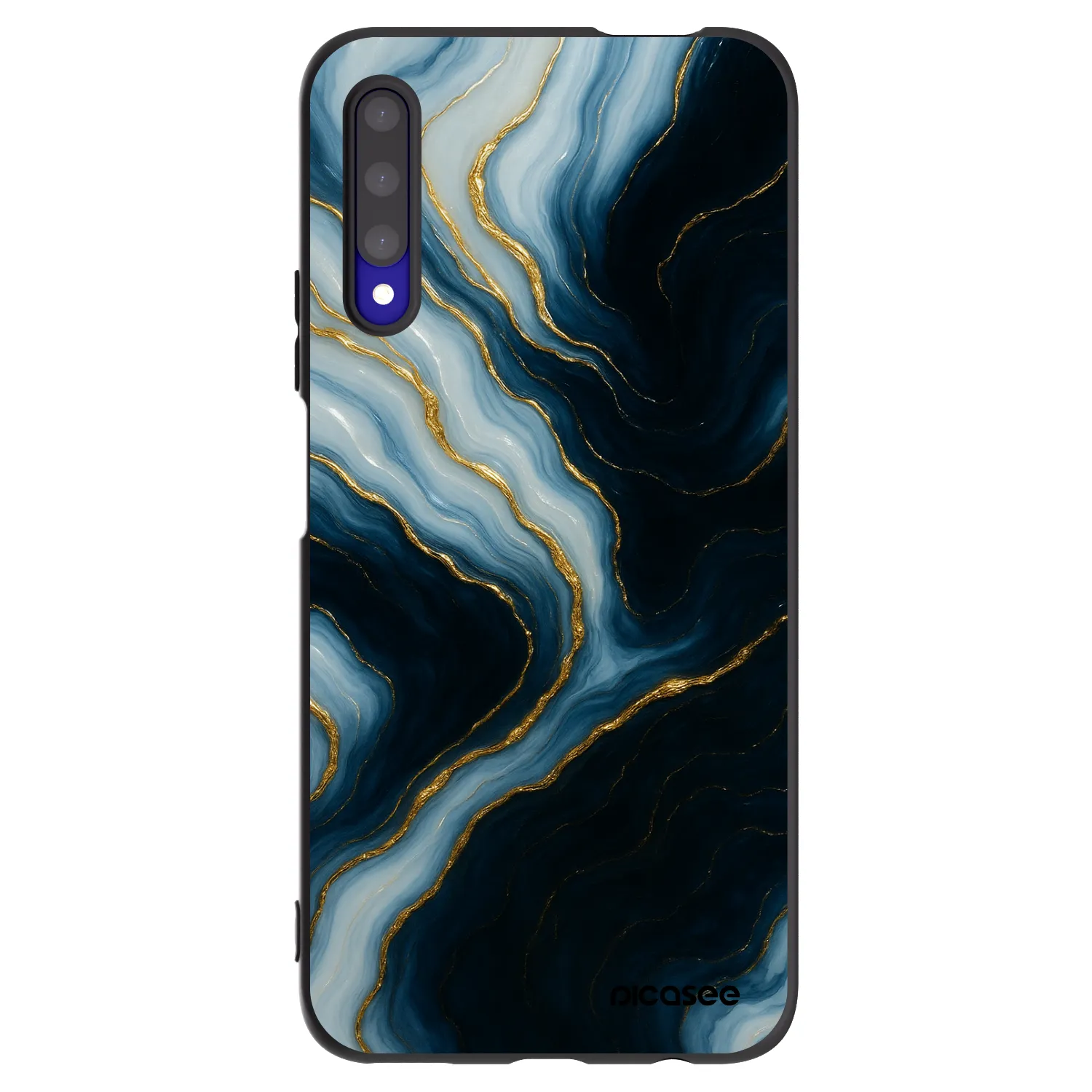Picasee silikonski črni ovitek za Honor 9X Pro - Luna