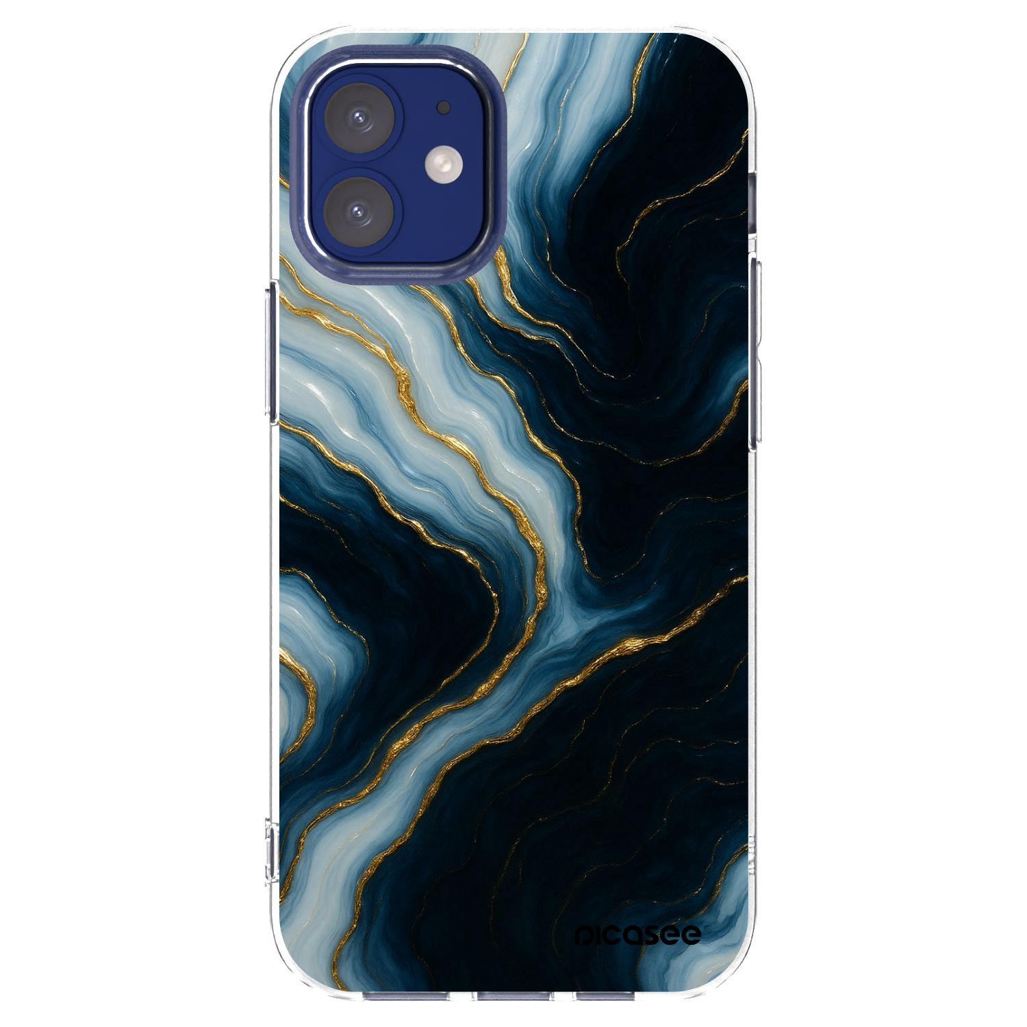 Picasee silikonski prozorni ovitek za Apple iPhone 12 mini - Luna