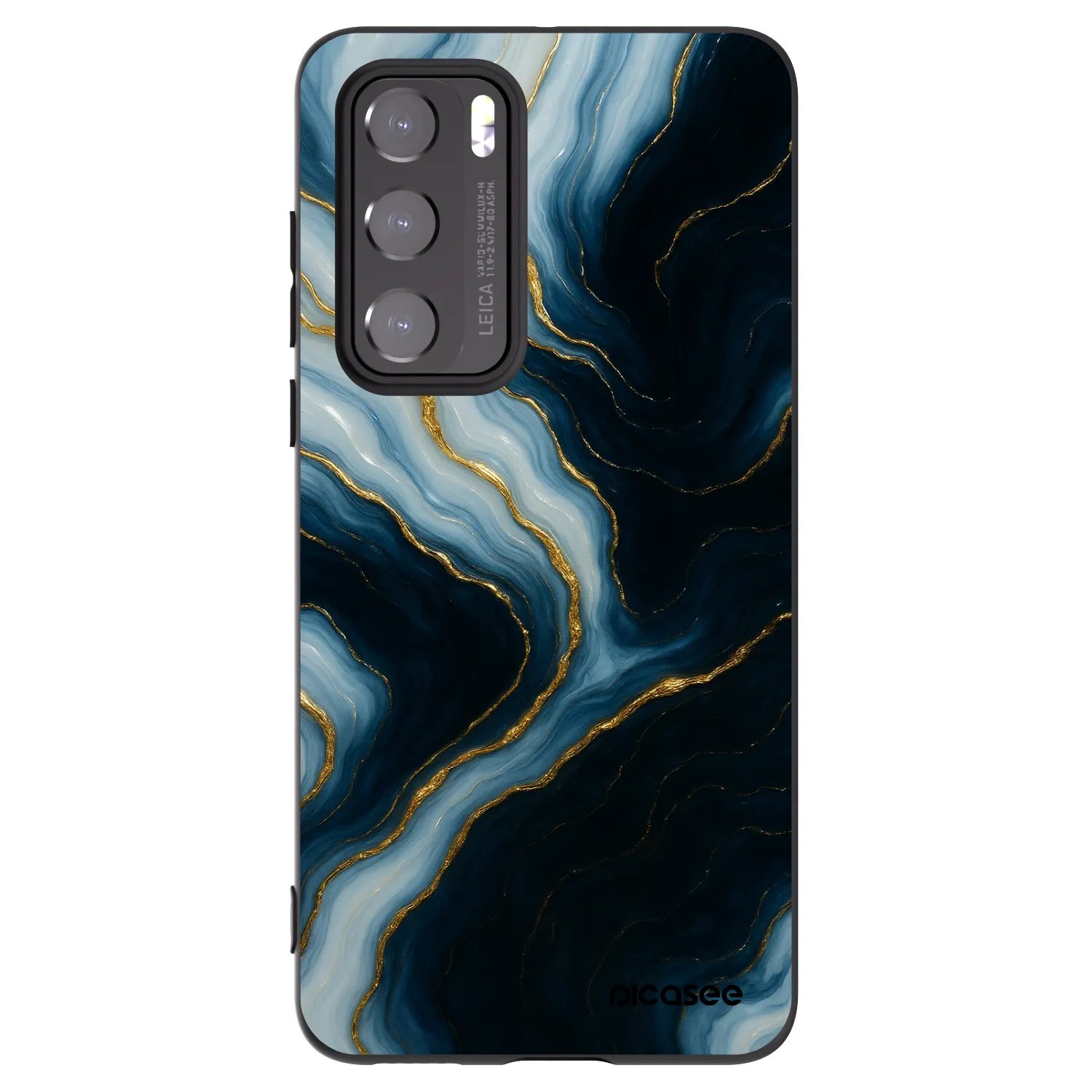 Picasee silikonski črni ovitek za Huawei P40 - Luna