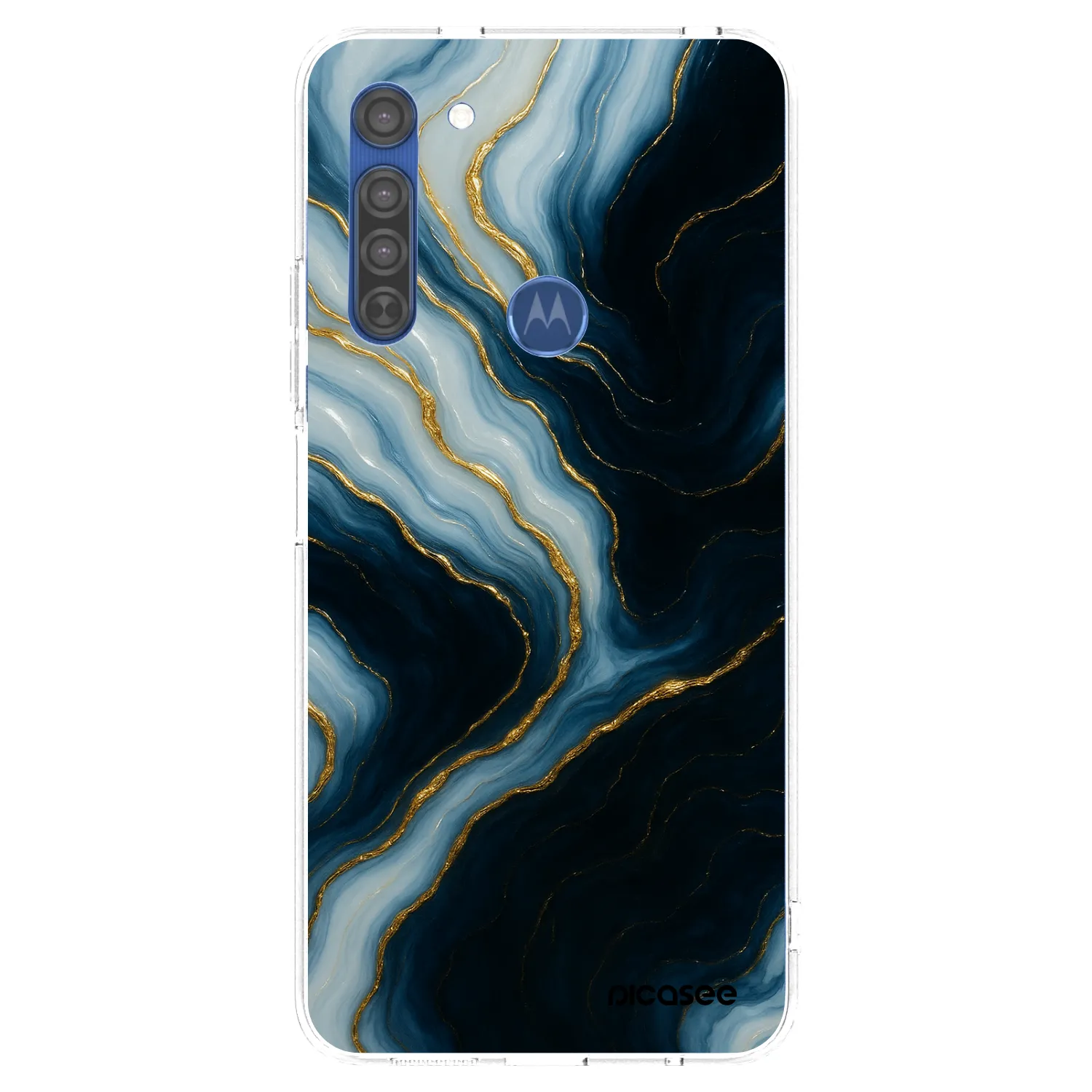 Picasee silikonski prozorni ovitek za Motorola Moto G8 - Luna