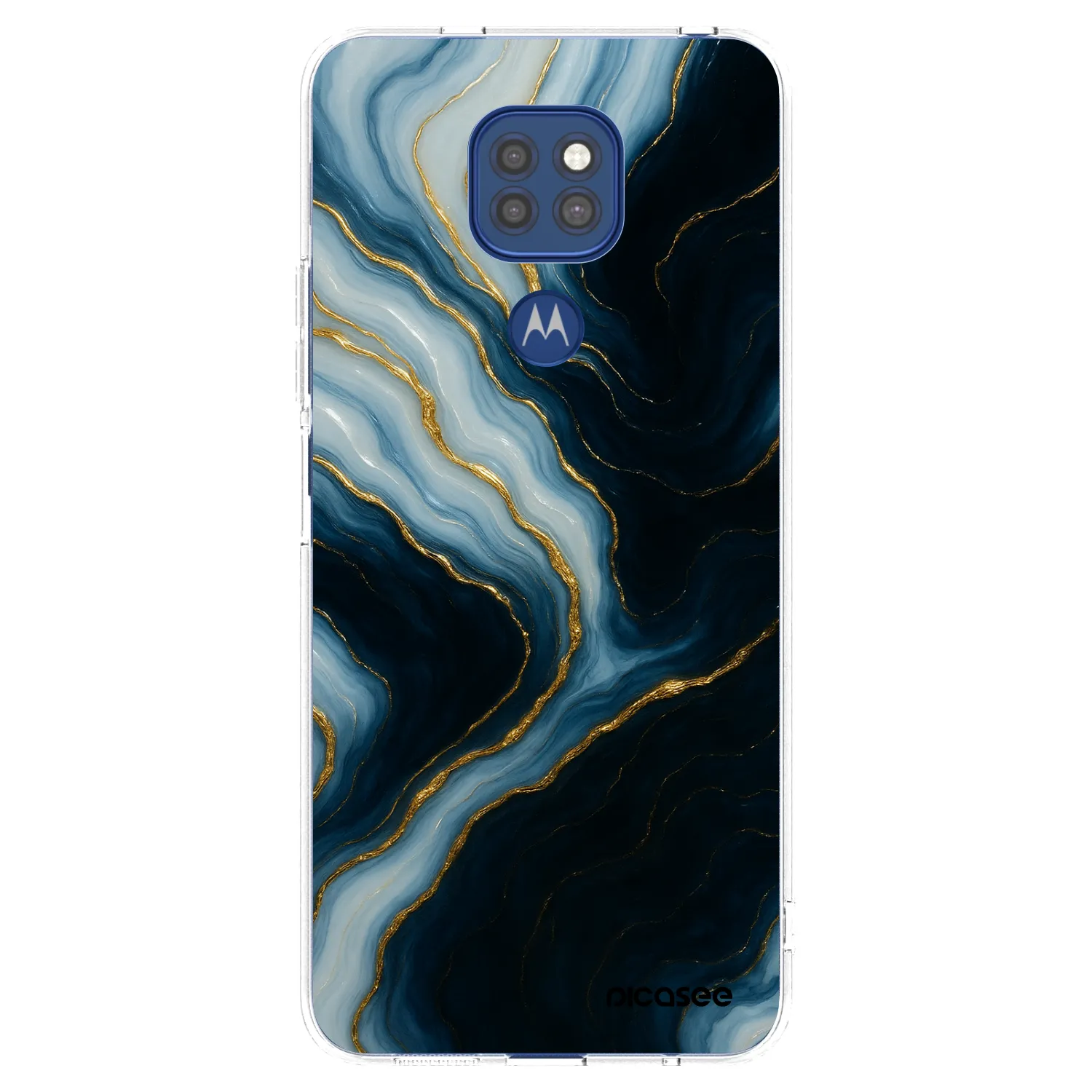 Picasee silikonski prozorni ovitek za Motorola Moto G9 Play - Luna