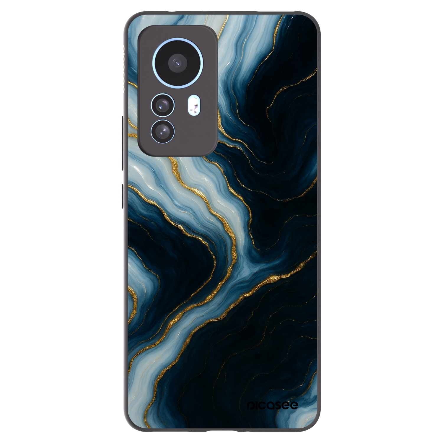 Picasee silikonski črni ovitek za Xiaomi 12T - Luna