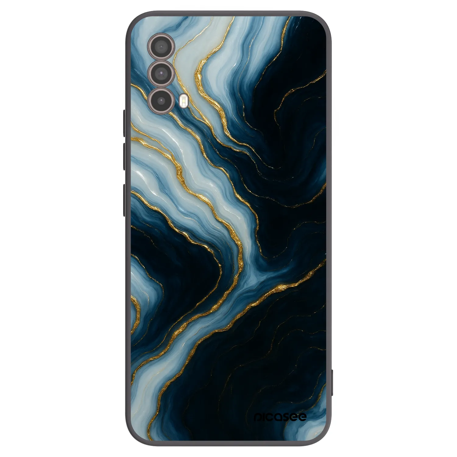 Picasee silikonski črni ovitek za Motorola Moto E40 - Luna