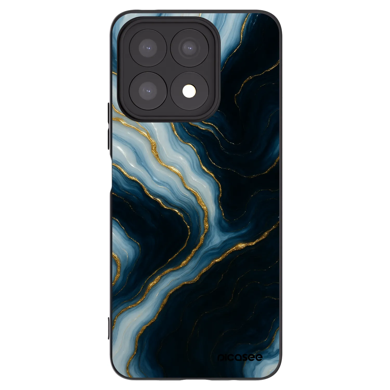 Picasee silikonski črni ovitek za Honor X8a - Luna