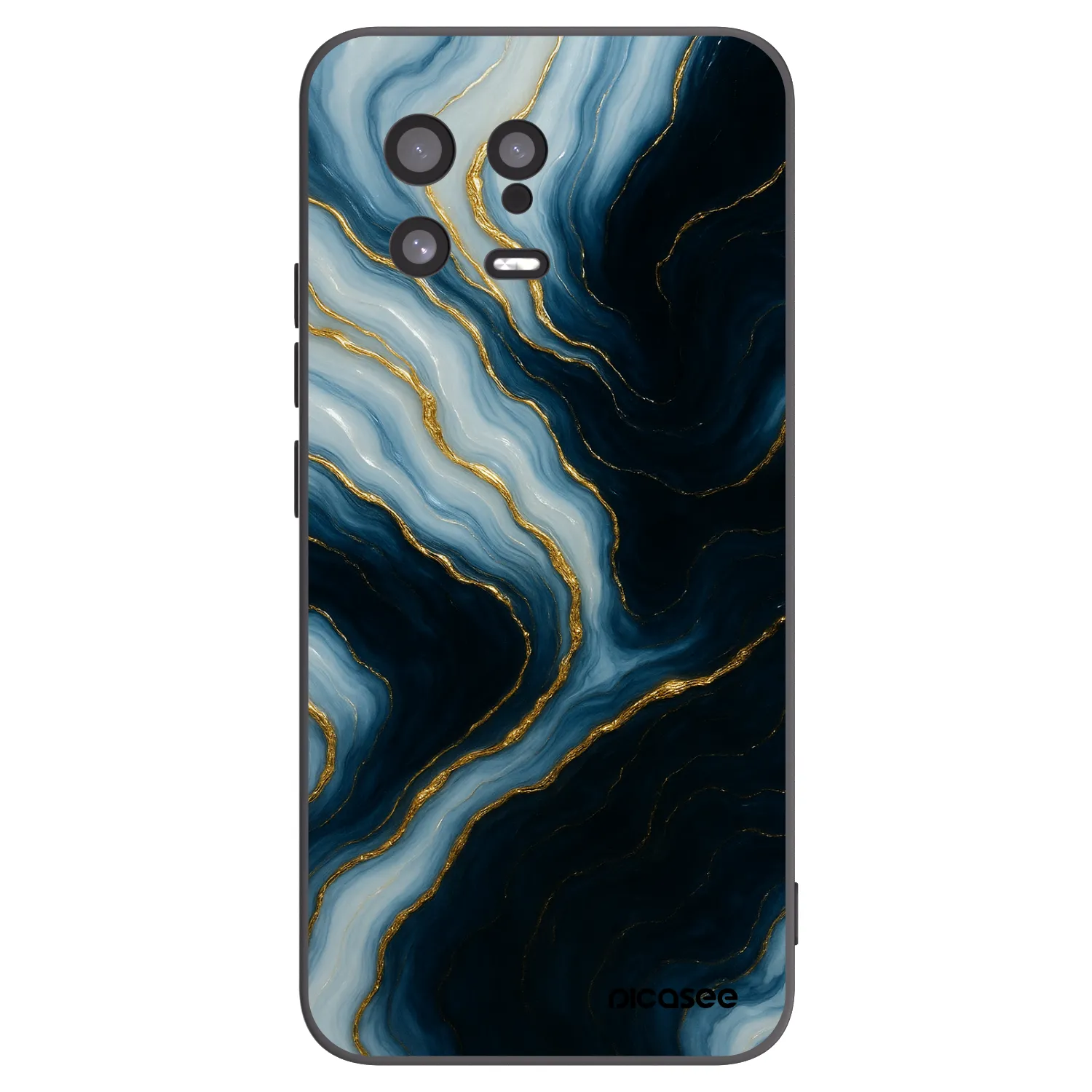 Picasee silikonski črni ovitek za Xiaomi 13 - Luna