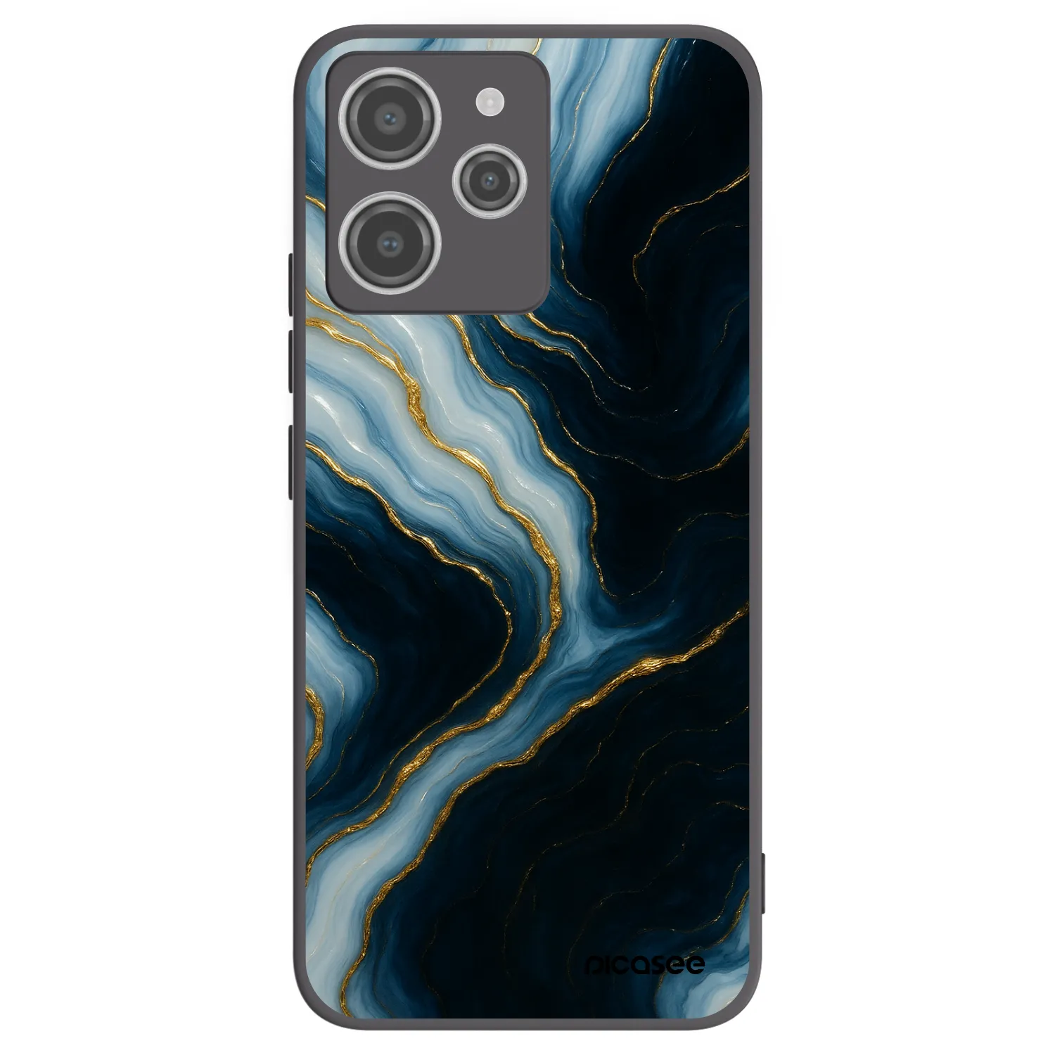 Picasee silikonski črni ovitek za Xiaomi Redmi 12 4G - Luna