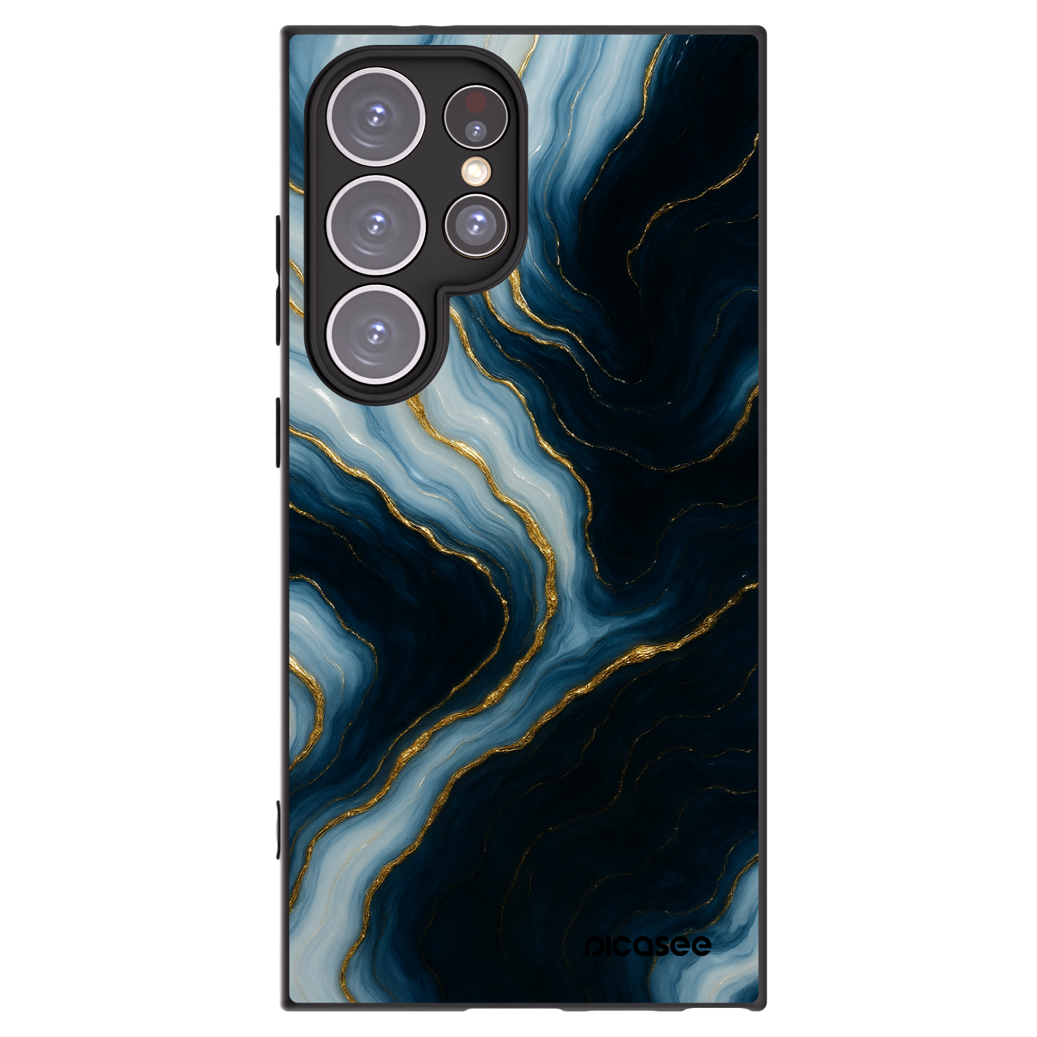 Picasee silikonski črni ovitek za Samsung Galaxy S24 Ultra S928B 5G - Luna