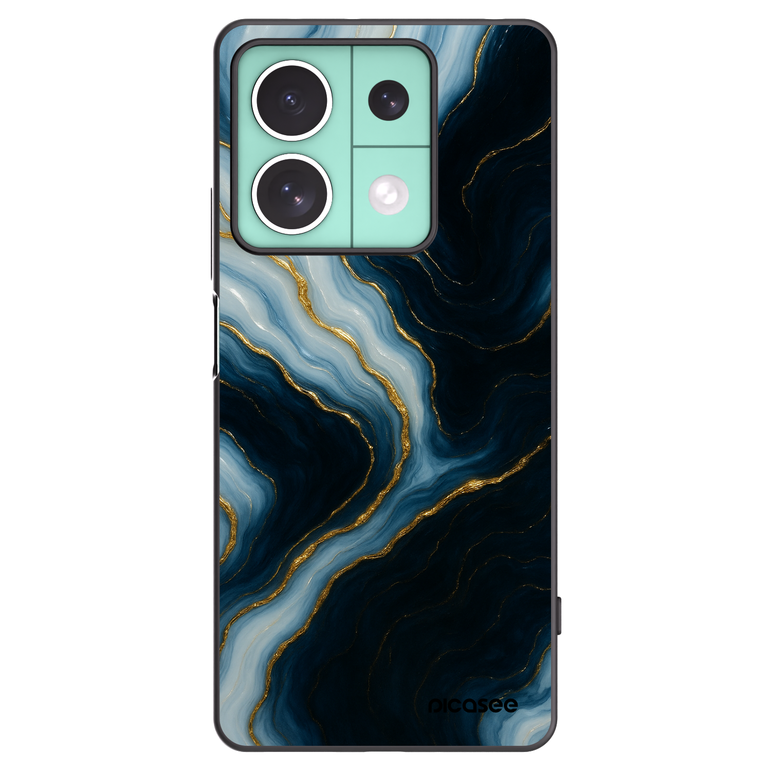 Picasee silikonski črni ovitek za Xiaomi Redmi Note 13 5G - Luna