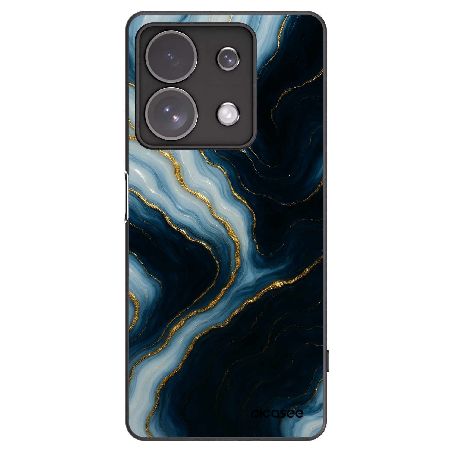Picasee silikonski črni ovitek za Xiaomi Redmi Note 13 Pro 4G - Luna