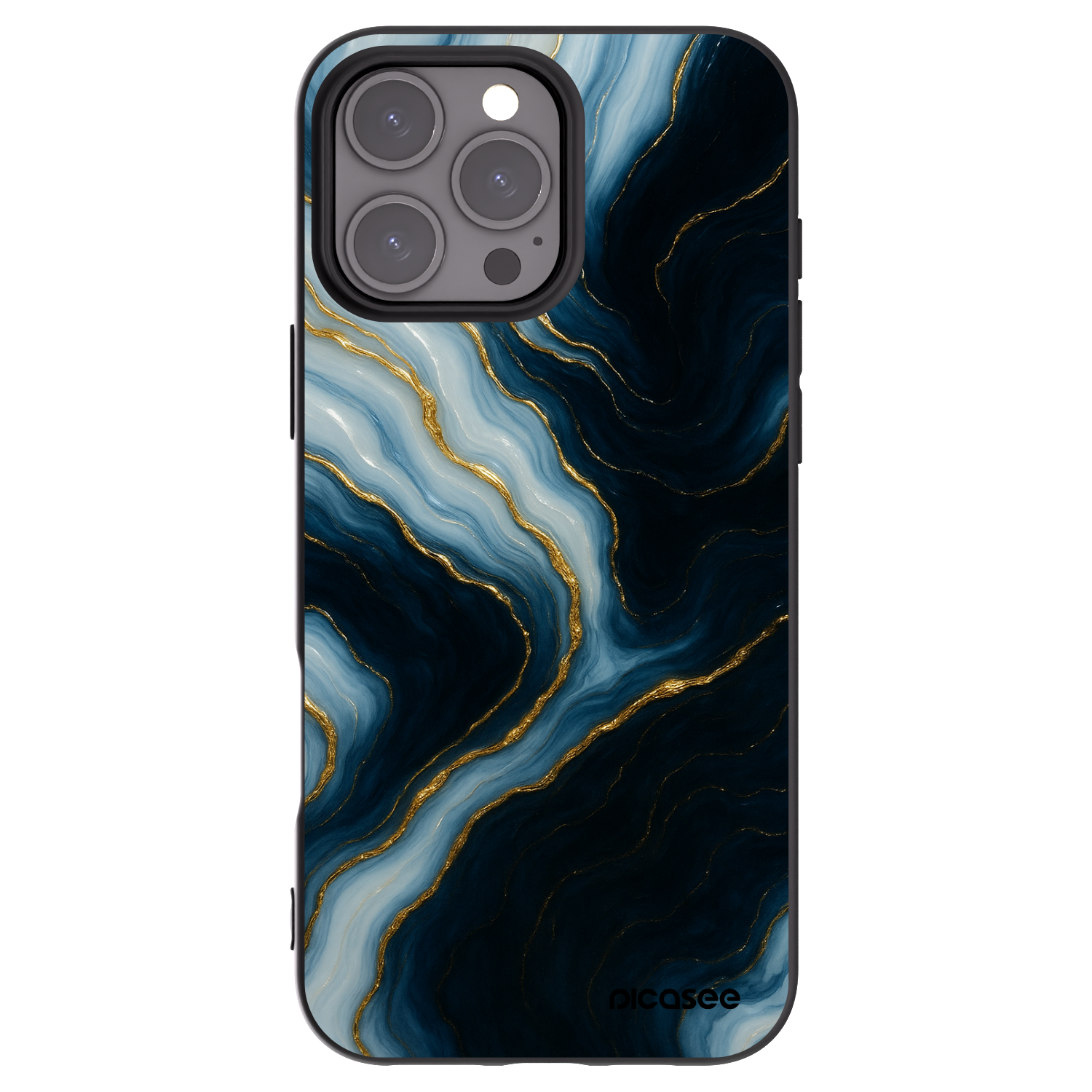 Picasee silikonski črni ovitek za Apple iPhone 16 Pro Max - Luna