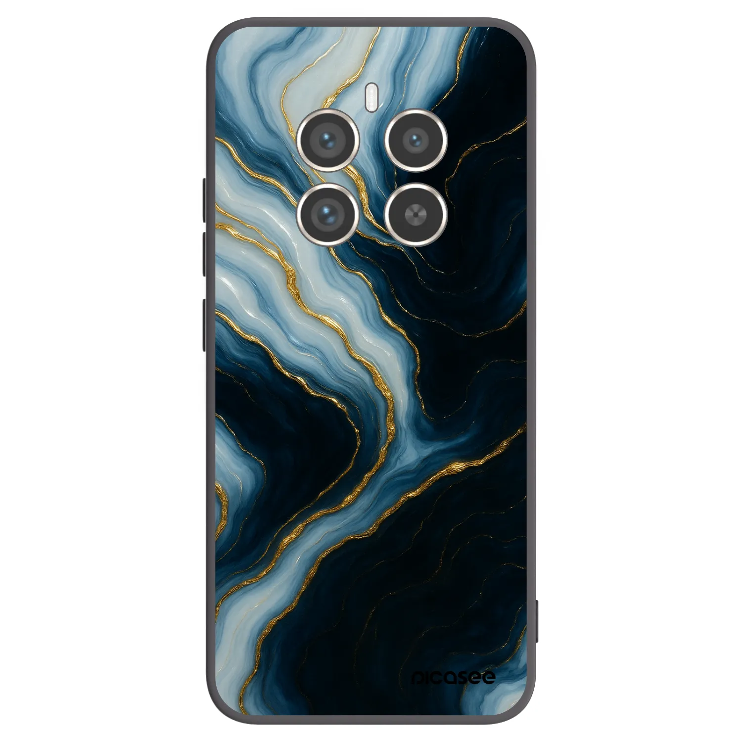 Picasee silikonski črni ovitek za Realme 12 Pro 5G - Luna