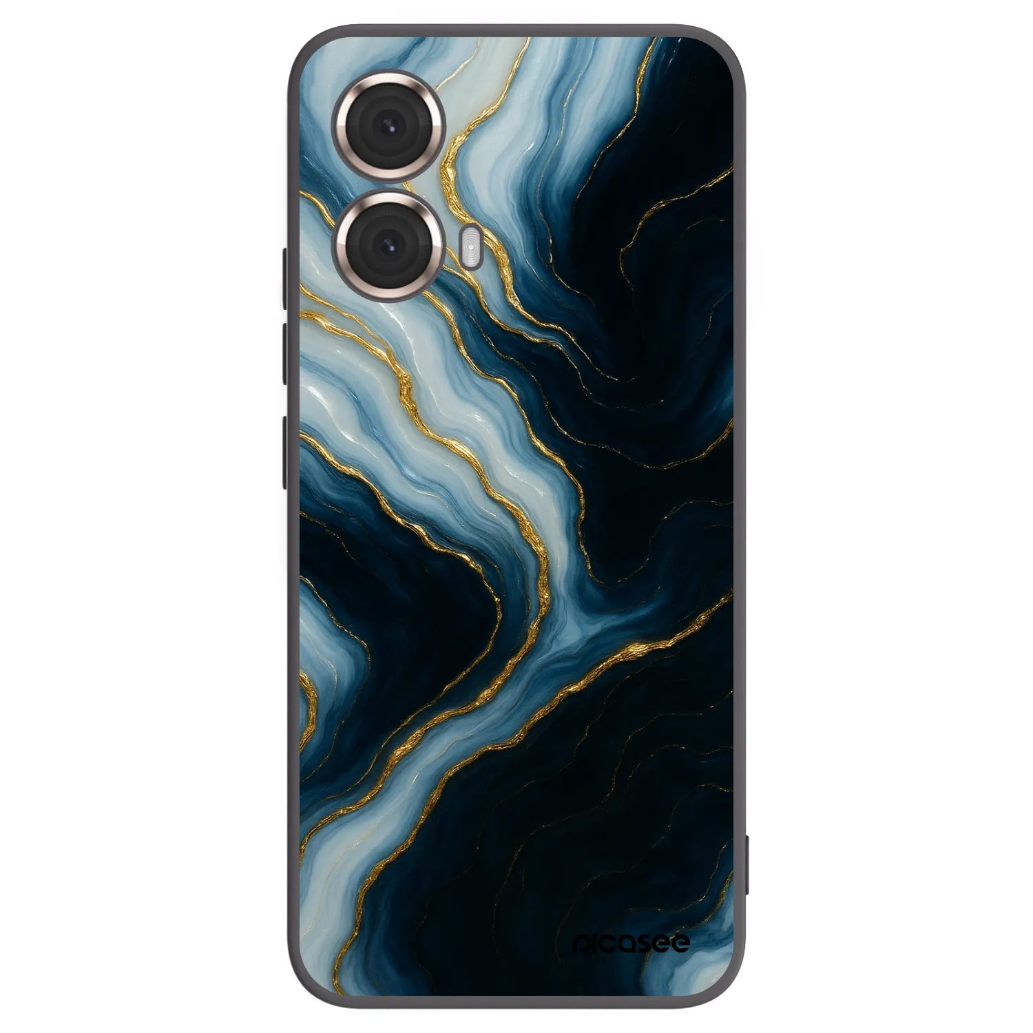 Picasee silikonski črni ovitek za Motorola Moto G85 - Luna