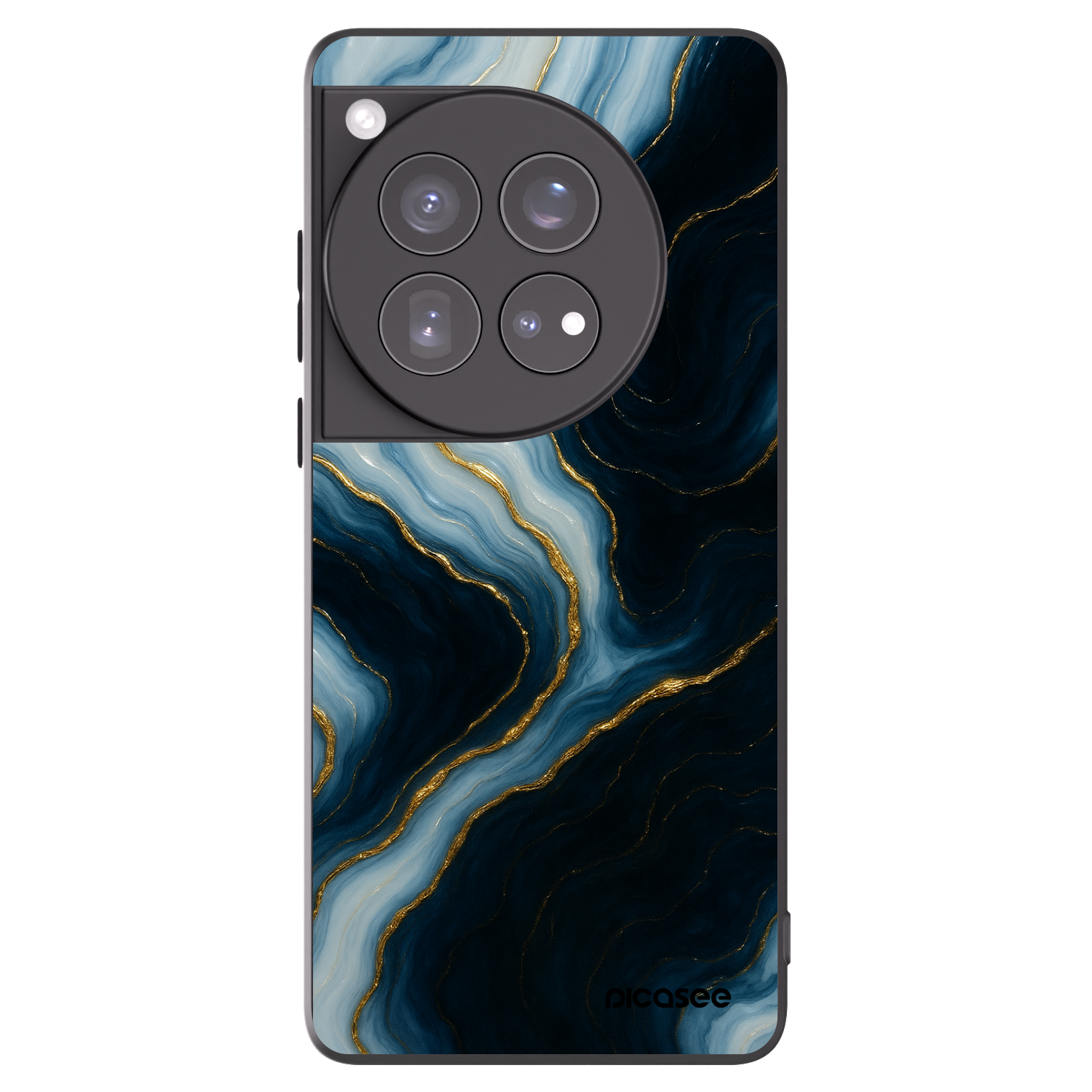 Picasee silikonski črni ovitek za OnePlus 12 5G - Luna