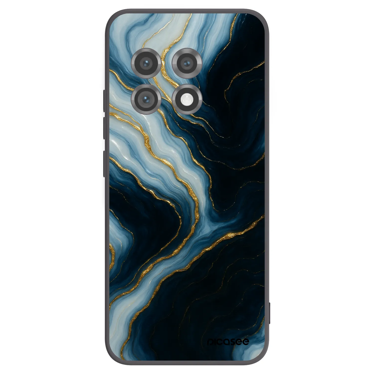 Picasee silikonski črni ovitek za OnePlus 11 5G - Luna