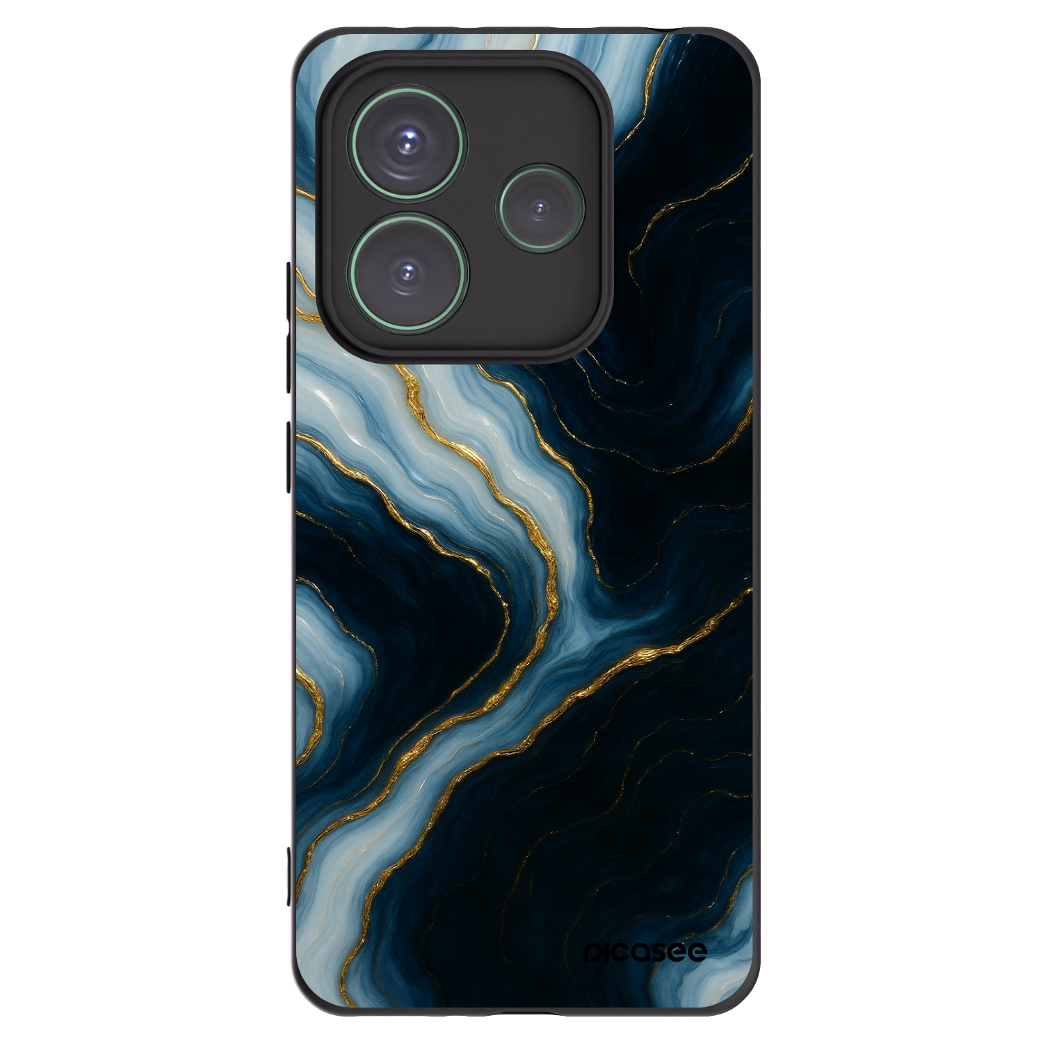 Picasee silikonski črni ovitek za Xiaomi Redmi Note 14 5G - Luna