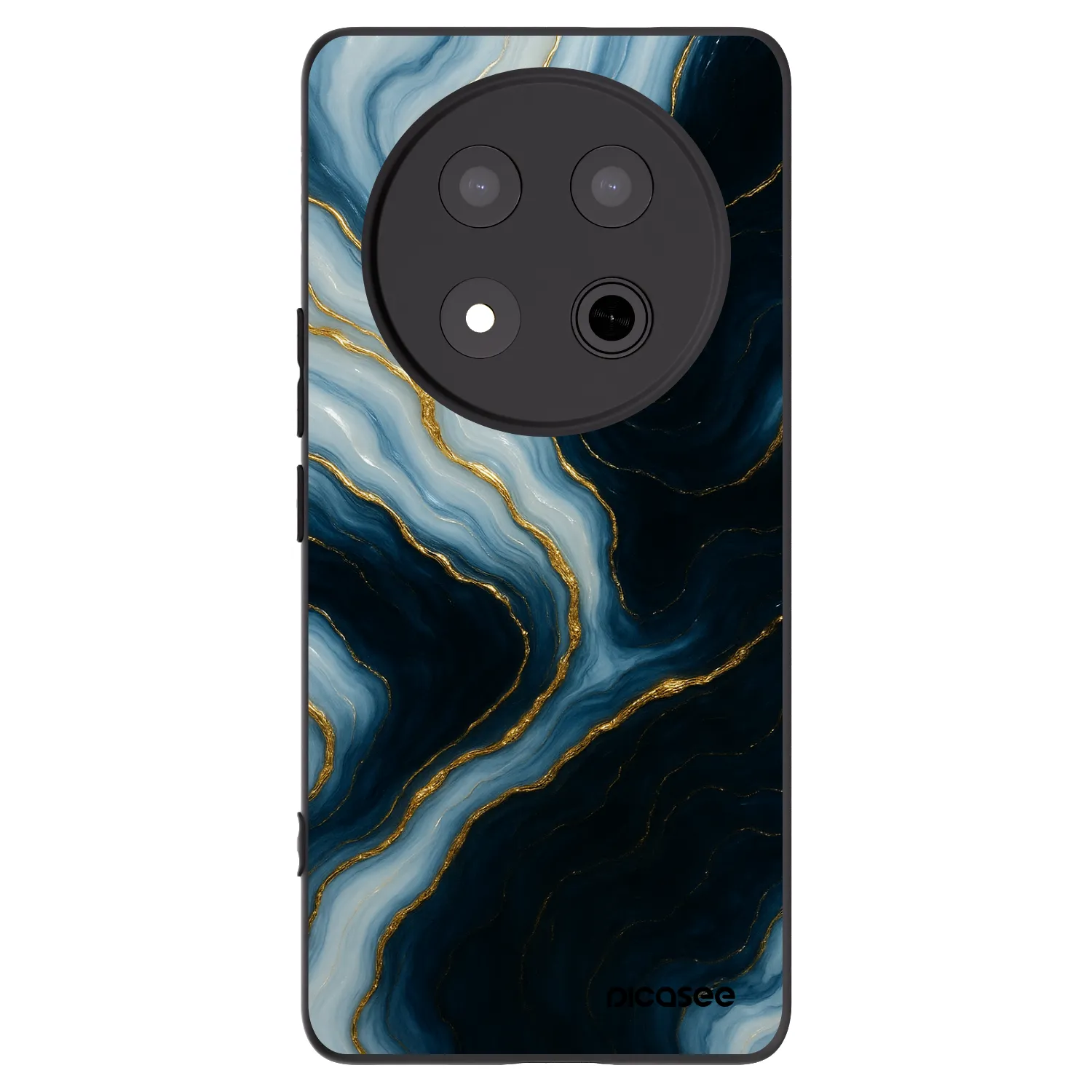 Picasee silikonski črni ovitek za Honor Magic7 Lite 5G - Luna
