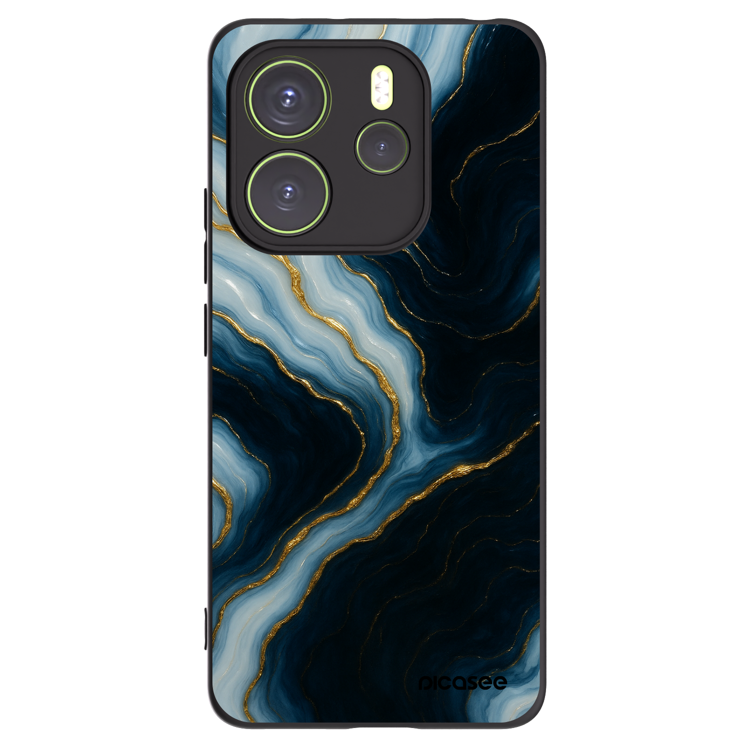Picasee silikonski črni ovitek za Xiaomi Redmi Note 14 4G - Luna
