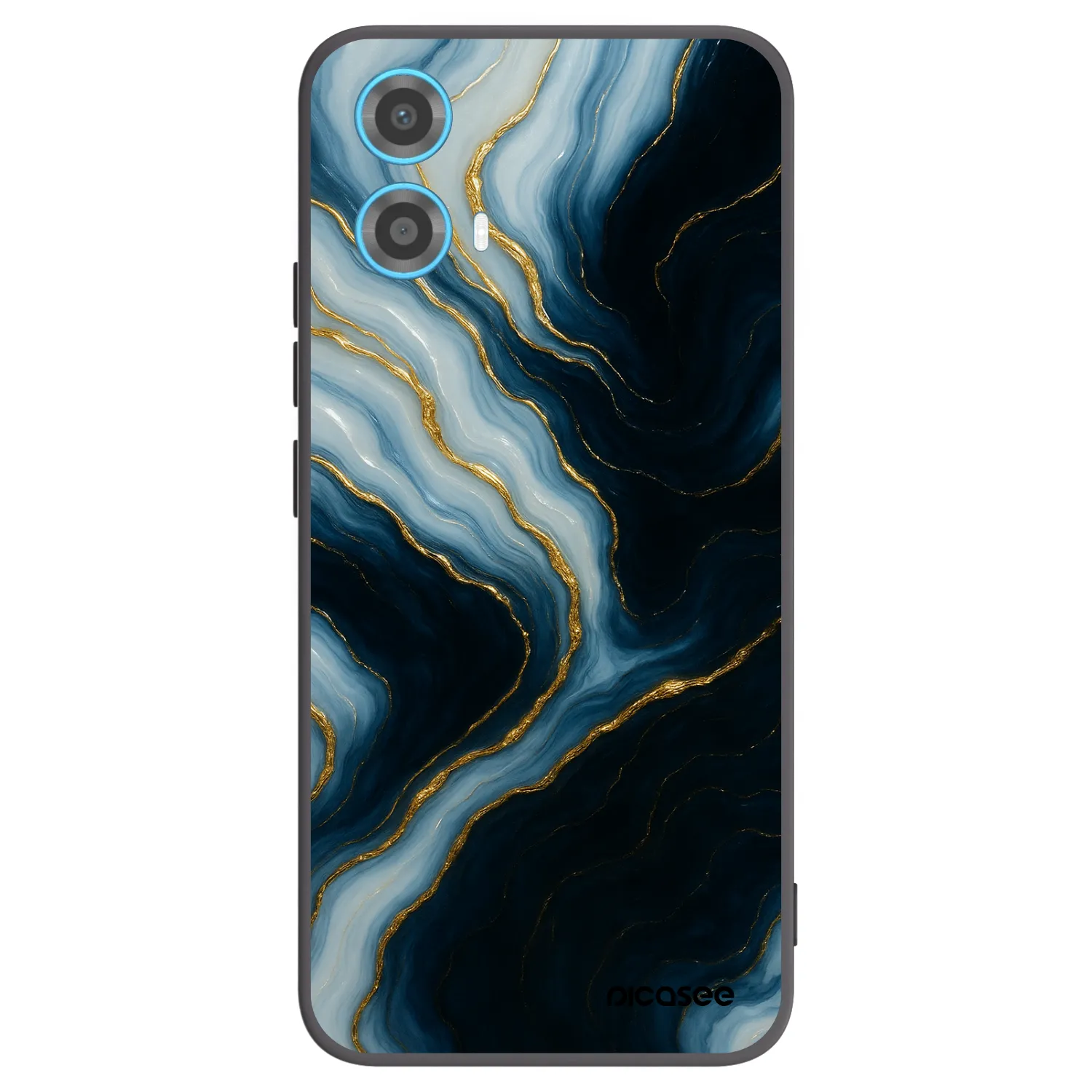 Picasee silikonski črni ovitek za Motorola Moto G34 5G - Luna