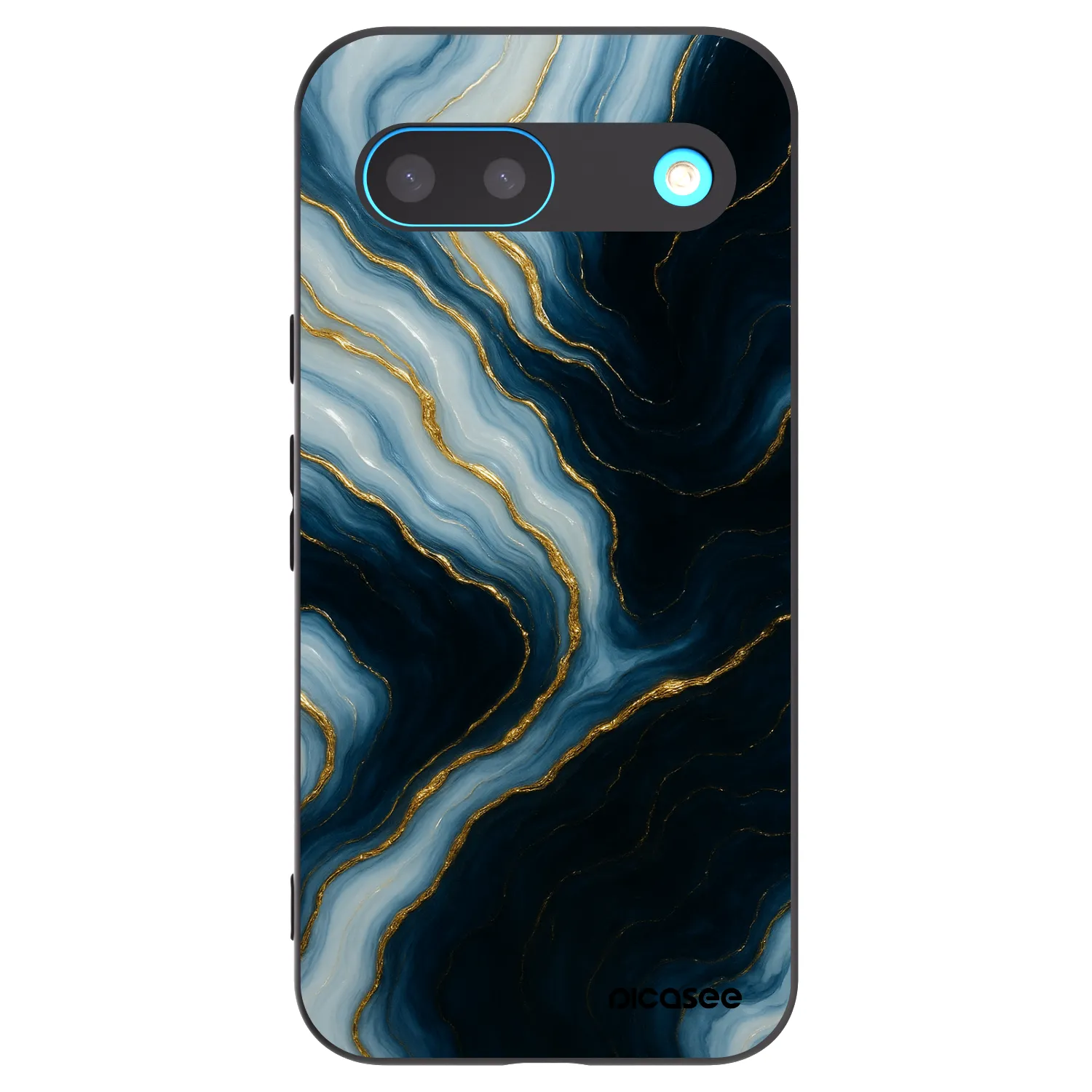 Picasee silikonski črni ovitek za Google Pixel 8 - Luna