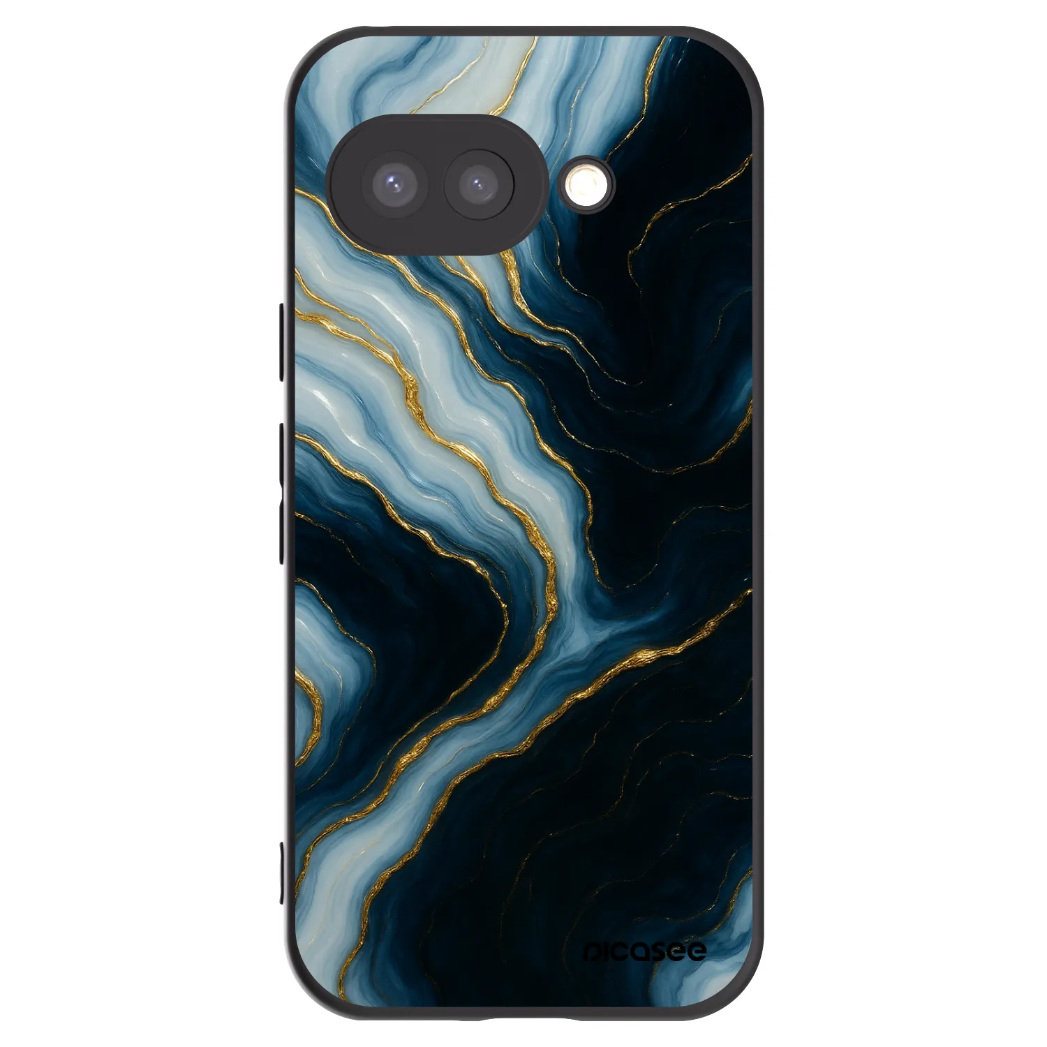 Picasee silikonski črni ovitek za Google Pixel 9a - Luna