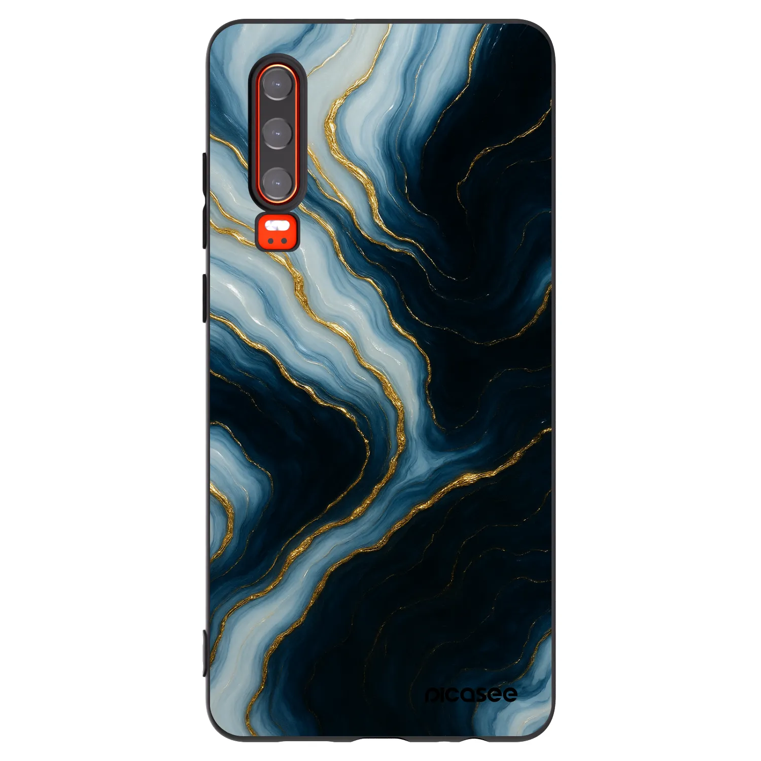 Picasee silikonski črni ovitek za Huawei P30 - Luna