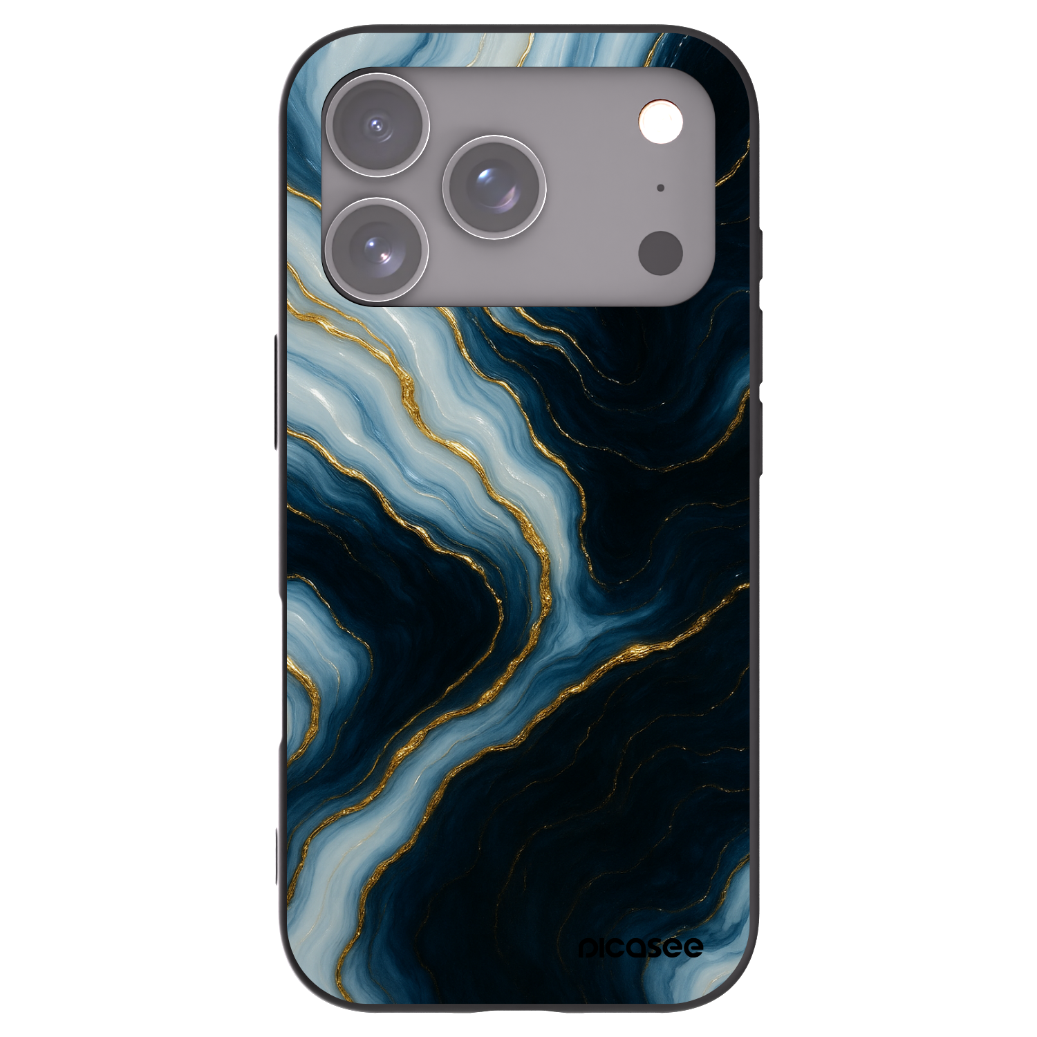 Picasee silikonski črni ovitek za Apple iPhone 17 Pro - Luna