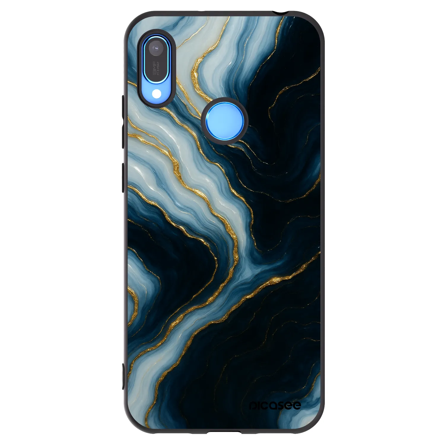 Picasee silikonski črni ovitek za Huawei Y6 2019 - Luna