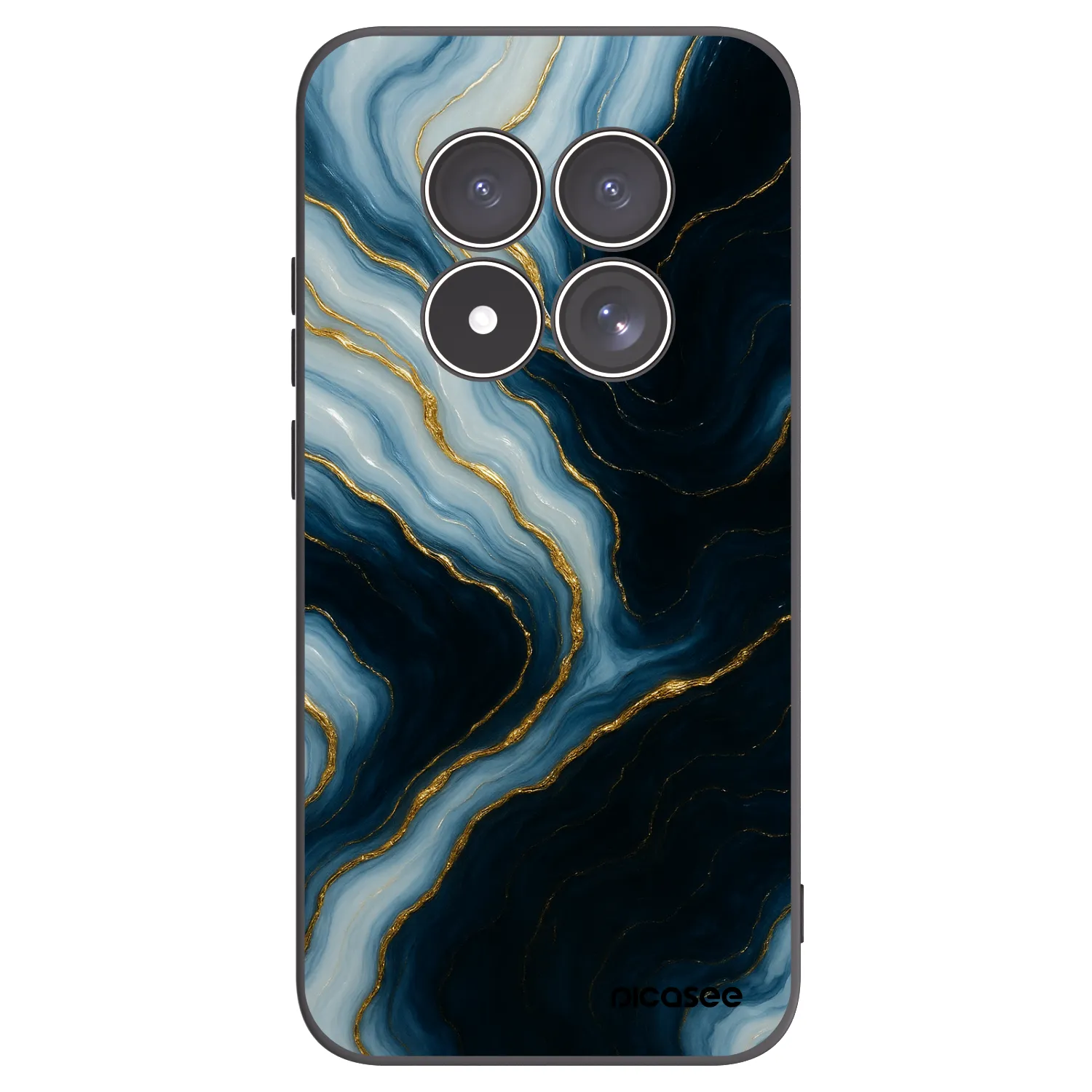 Picasee silikonski črni ovitek za Xiaomi Redmi Note 15 Pro 5G - Luna