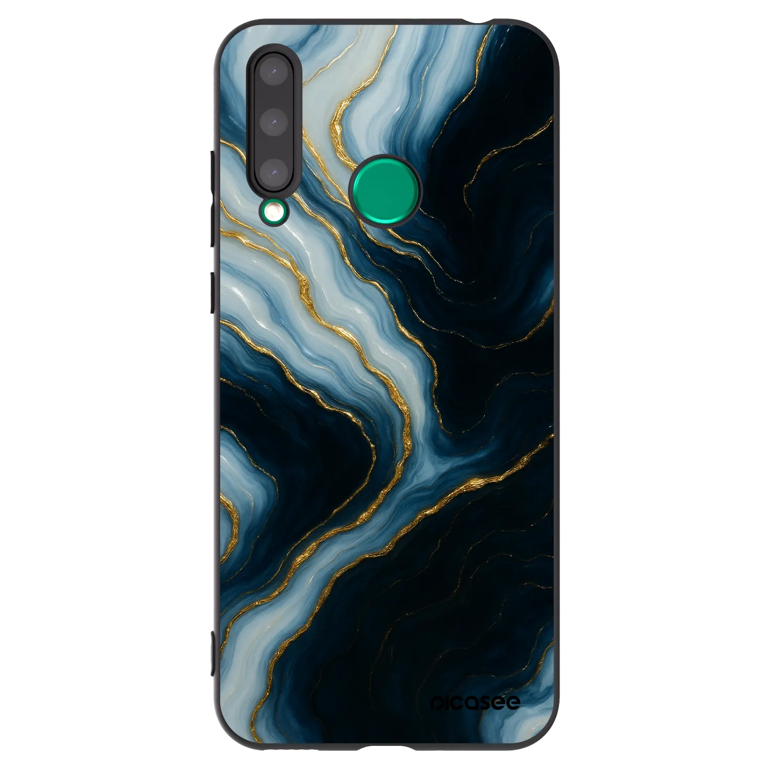 Picasee silikonski črni ovitek za Honor 20 Lite - Luna