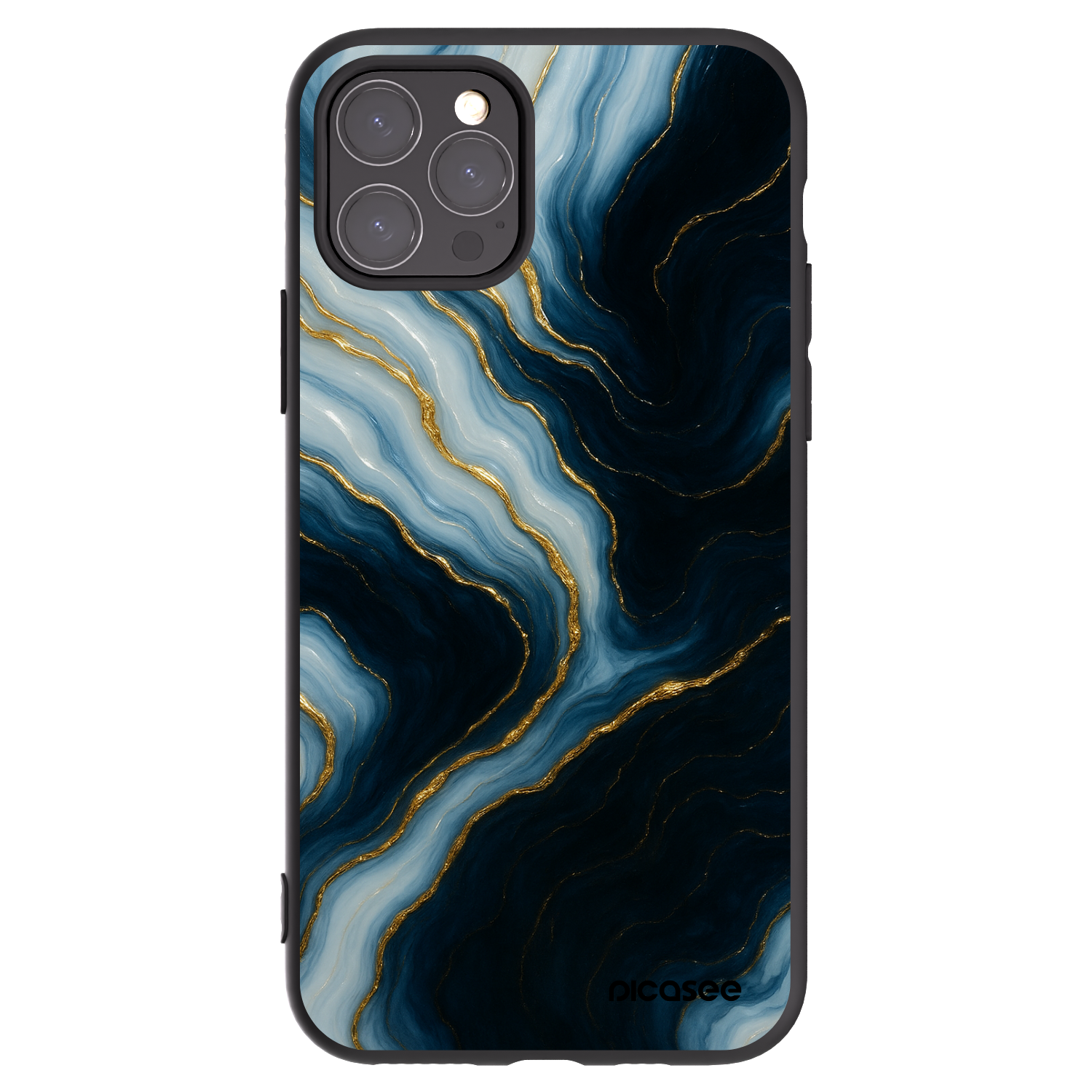 Picasee silikonski črni ovitek za Apple iPhone 11 Pro - Luna