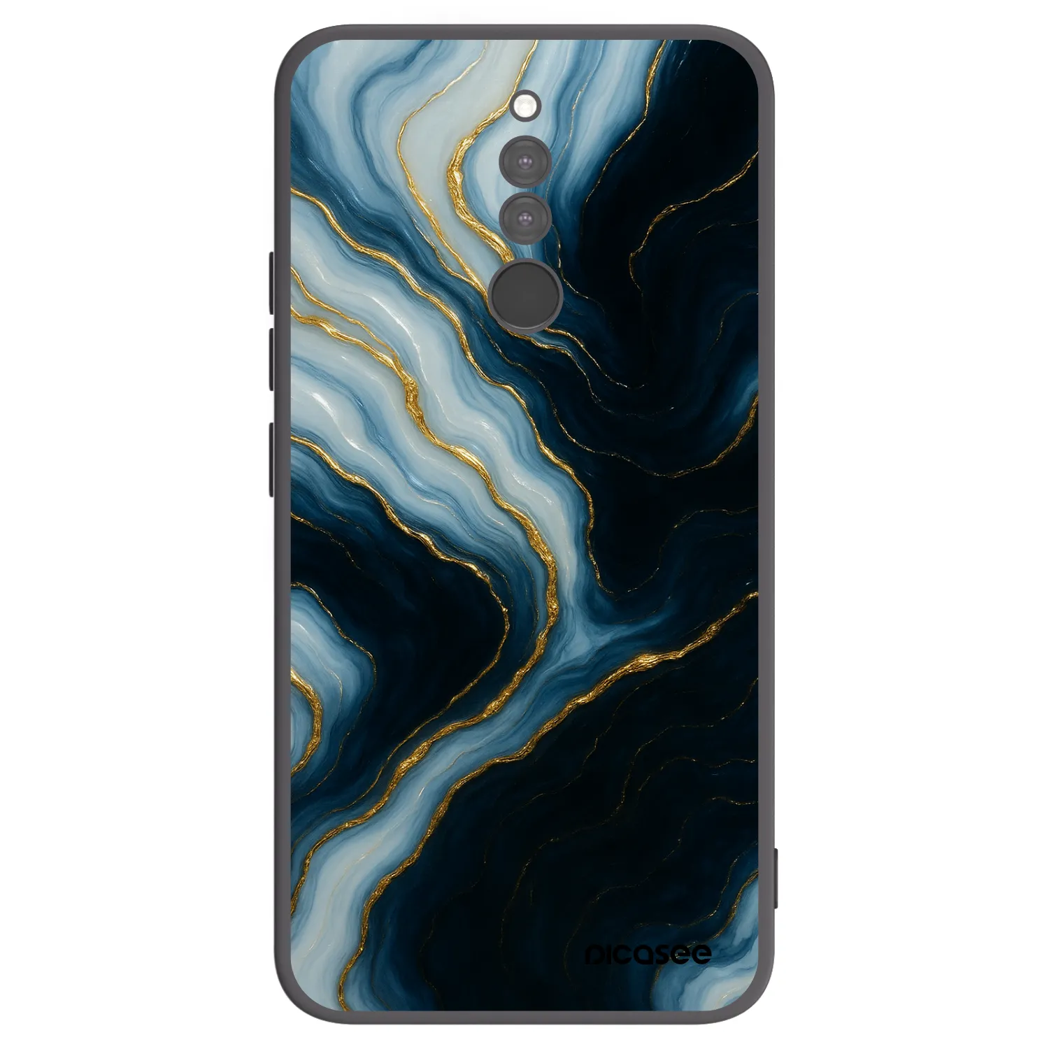 Picasee silikonski črni ovitek za Xiaomi Redmi 8 - Luna