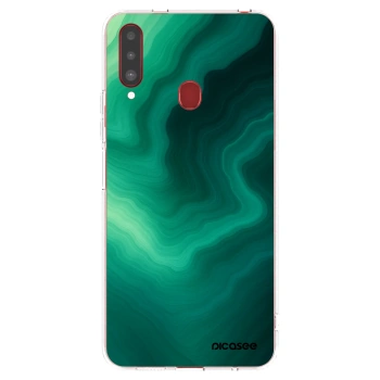 Picasee silikonski prozorni ovitek za Samsung Galaxy A20s - Malachite