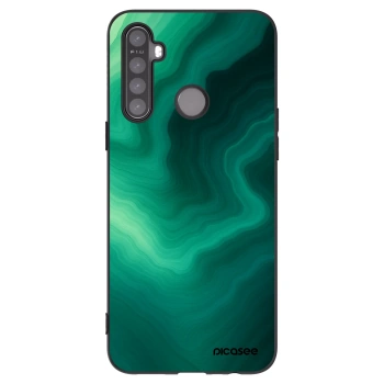 Picasee silikonski črni ovitek za Realme 5 - Malachite