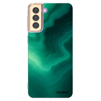 Picasee silikonski prozorni ovitek za Samsung Galaxy S21+ 5G G996F - Malachite