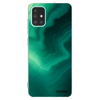 Picasee silikonski prozorni ovitek za Samsung Galaxy M31s - Malachite