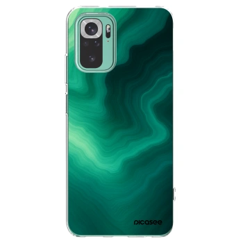 Picasee silikonski prozorni ovitek za Xiaomi Redmi Note 10 Pro - Malachite