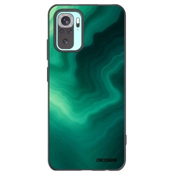 Picasee silikonski črni ovitek za Xiaomi Redmi Note 10 Pro - Malachite