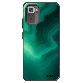 Picasee silikonski črni ovitek za Xiaomi Redmi Note 10S - Malachite