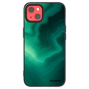 Picasee silikonski črni ovitek za Apple iPhone 13 - Malachite