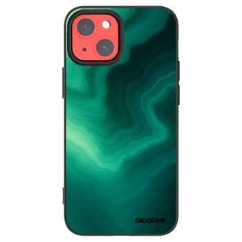Picasee silikonski črni ovitek za Apple iPhone 13 mini - Malachite